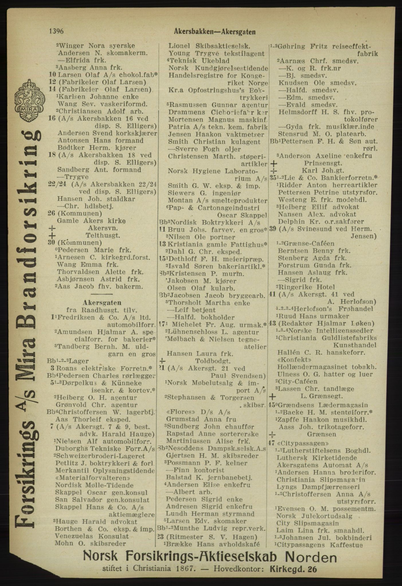 Kristiania/Oslo adressebok, PUBL/-, 1918, s. 1549