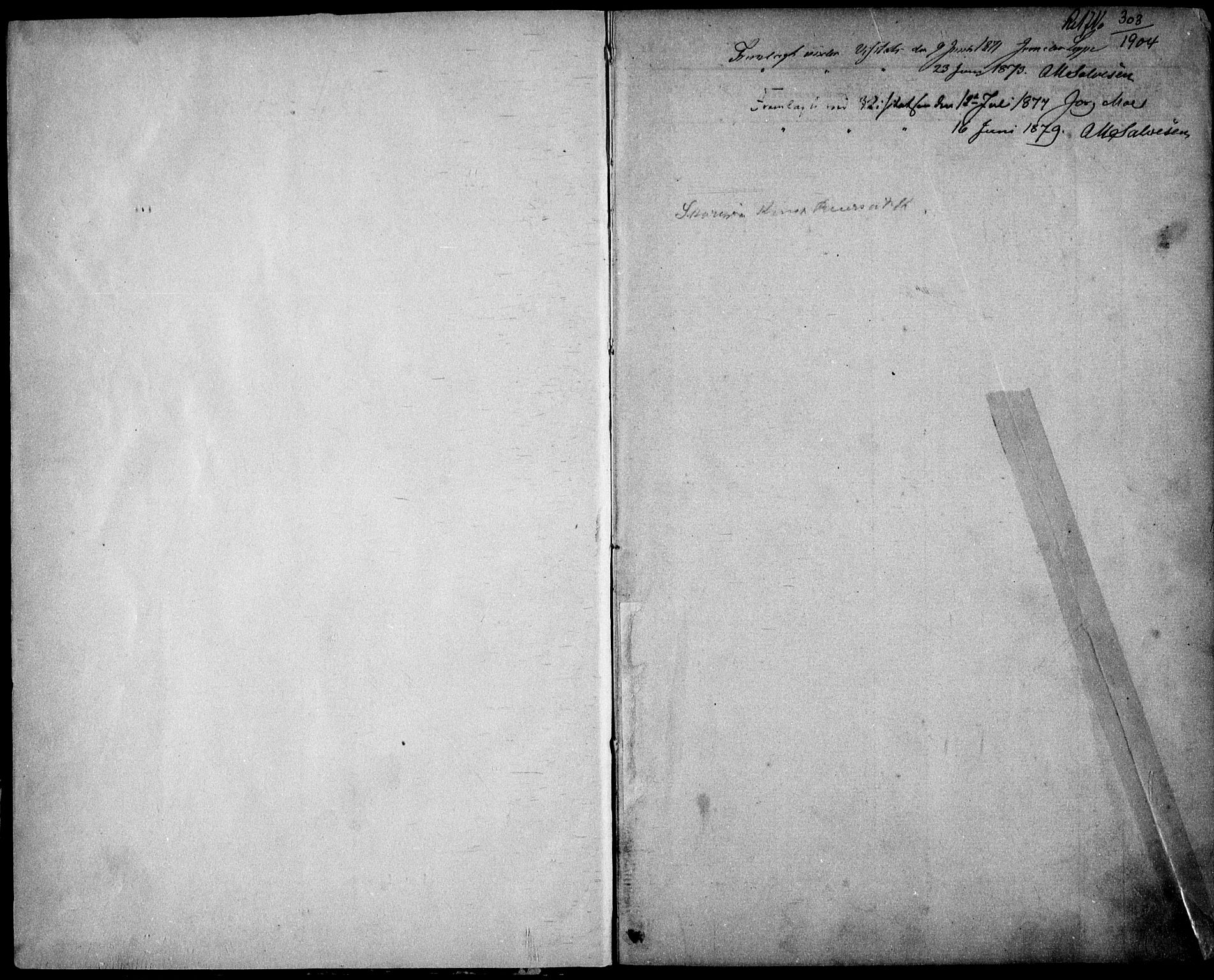 Fjære sokneprestkontor, SAK/1111-0011/F/Fb/L0010: Klokkerbok nr. B 10, 1871-1880, s. 1