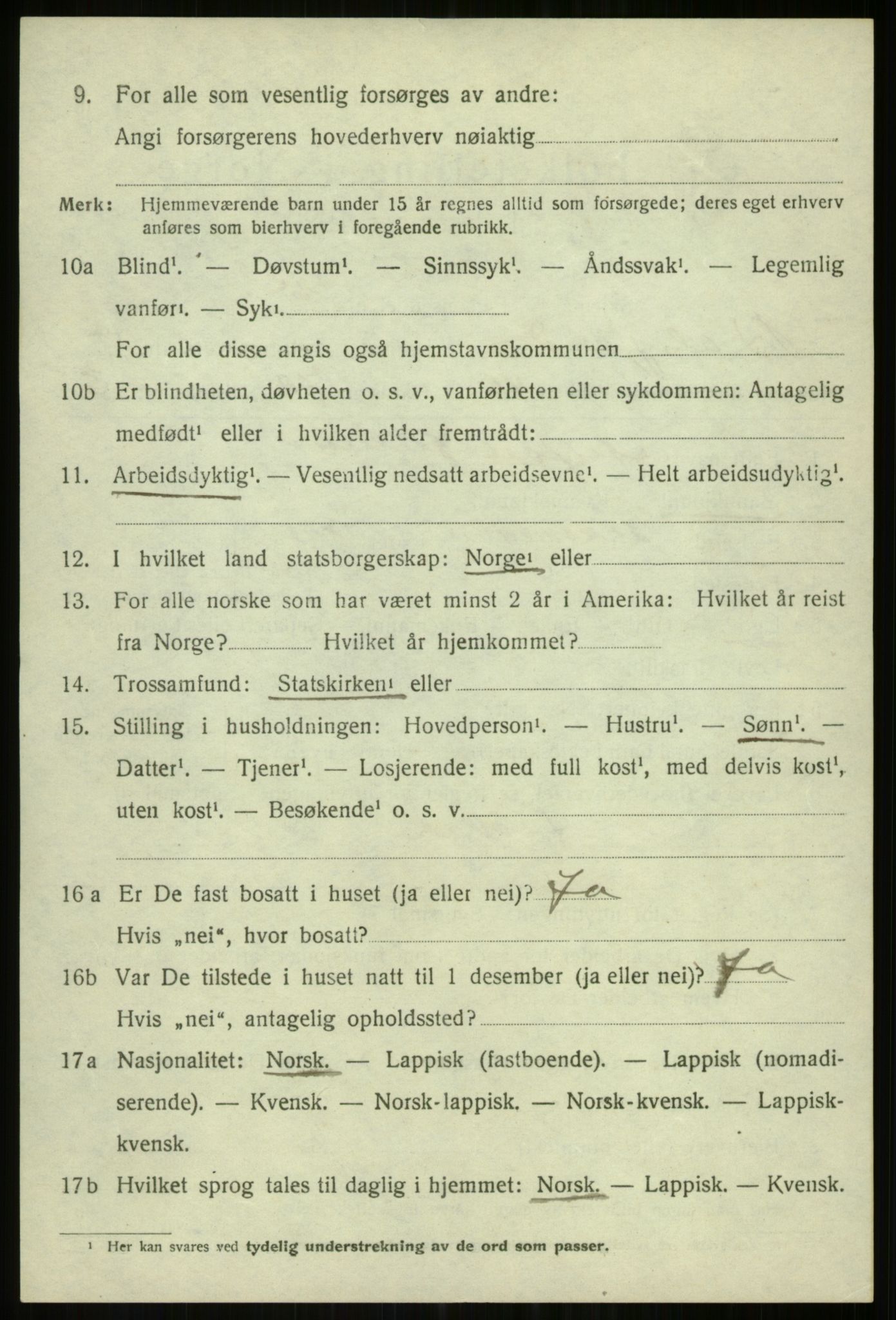 SATØ, Folketelling 1920 for 1933 Balsfjord herred, 1920, s. 8708