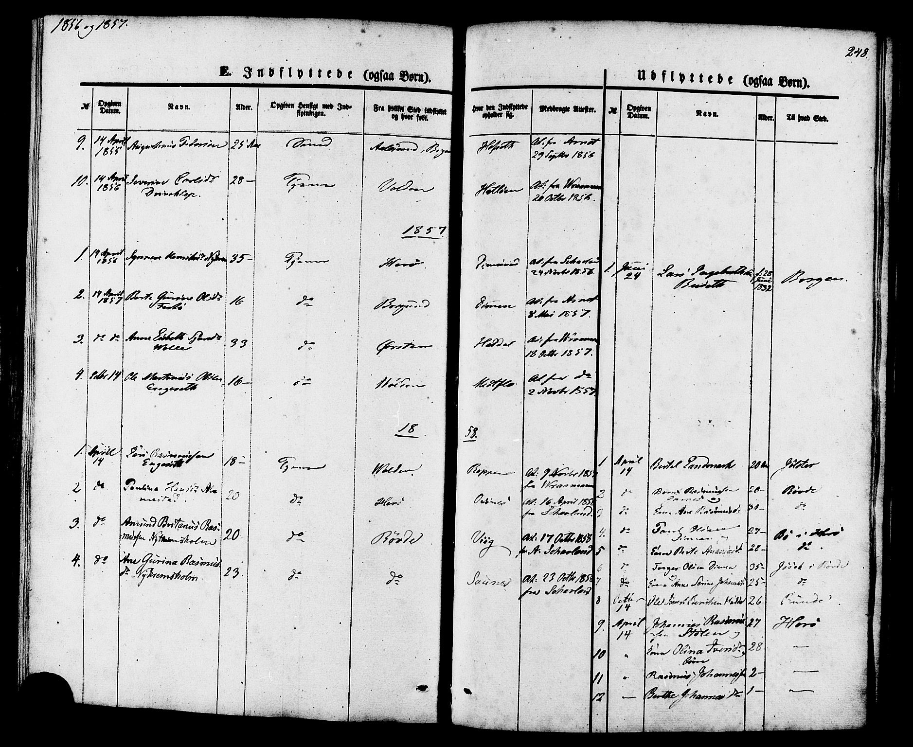 Ministerialprotokoller, klokkerbøker og fødselsregistre - Møre og Romsdal, SAT/A-1454/509/L0105: Ministerialbok nr. 509A03, 1848-1882, s. 248