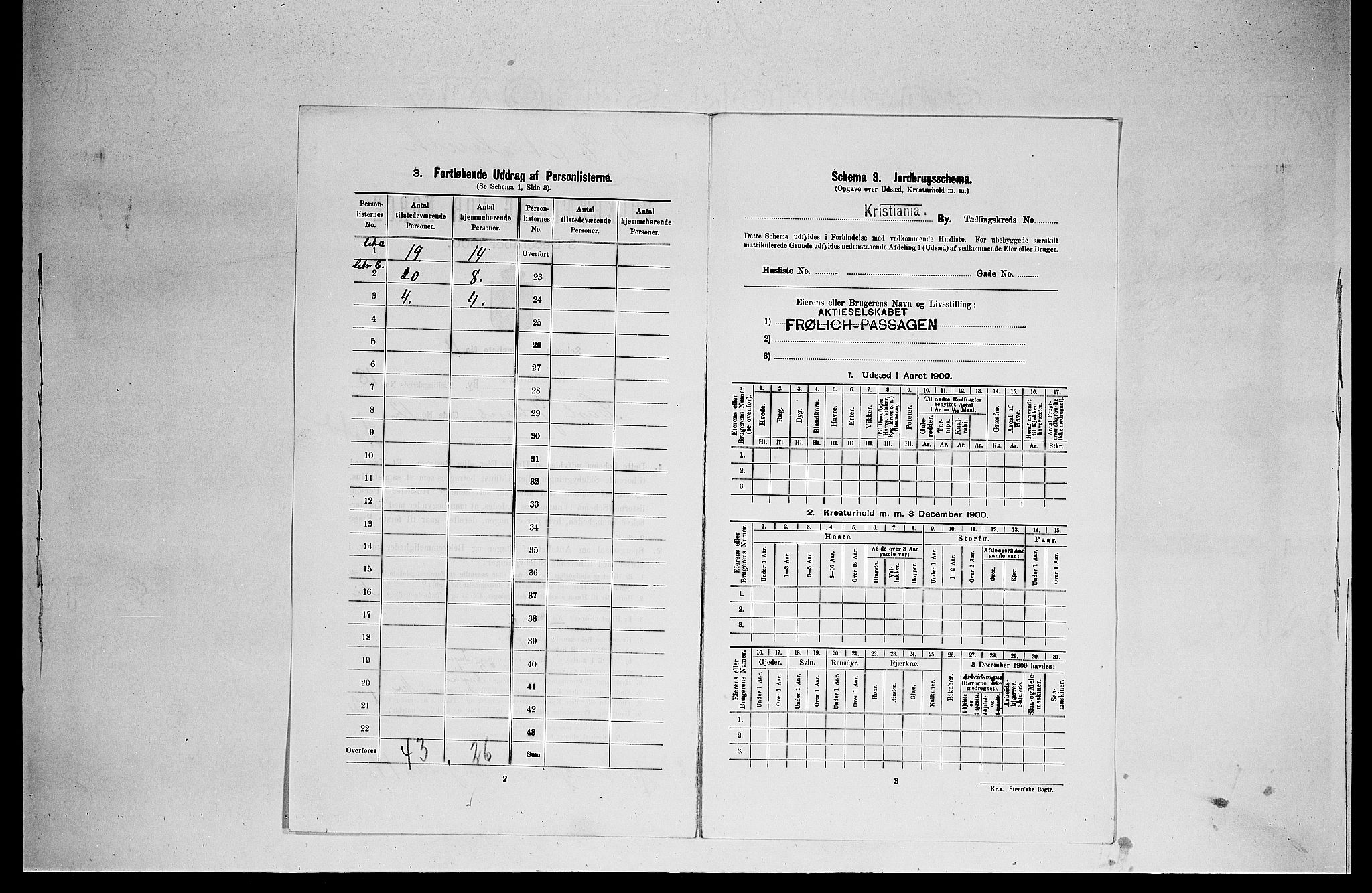 SAO, Folketelling 1900 for 0301 Kristiania kjøpstad, 1900, s. 11382