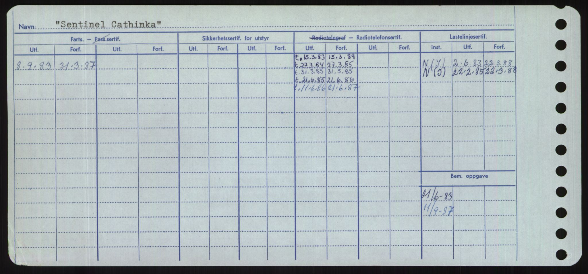 Sjøfartsdirektoratet med forløpere, Skipsmålingen, RA/S-1627/H/Hd/L0032: Fartøy, San-Seve, s. 510