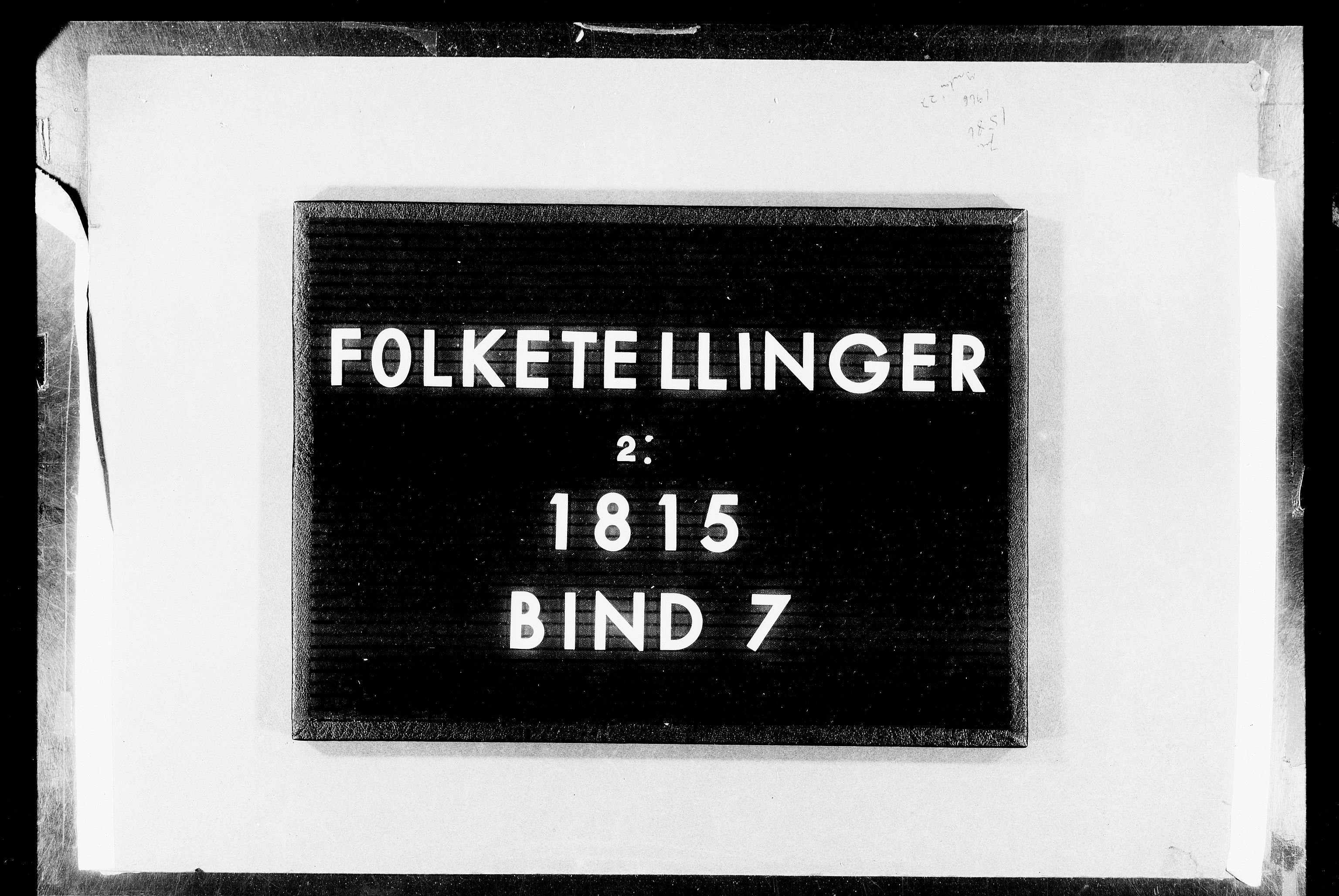 RA, Folketellingen 1815, bind 7: Folkemengdens bevegelse i Bergen stift og Trondheim stift, 1815