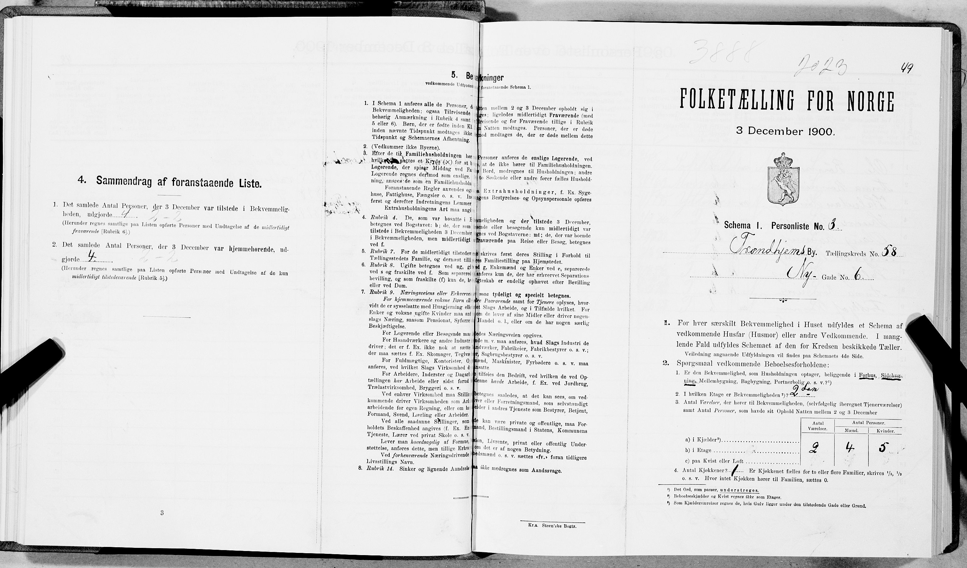 SAT, Folketelling 1900 for 1601 Trondheim kjøpstad, 1900, s. 9943