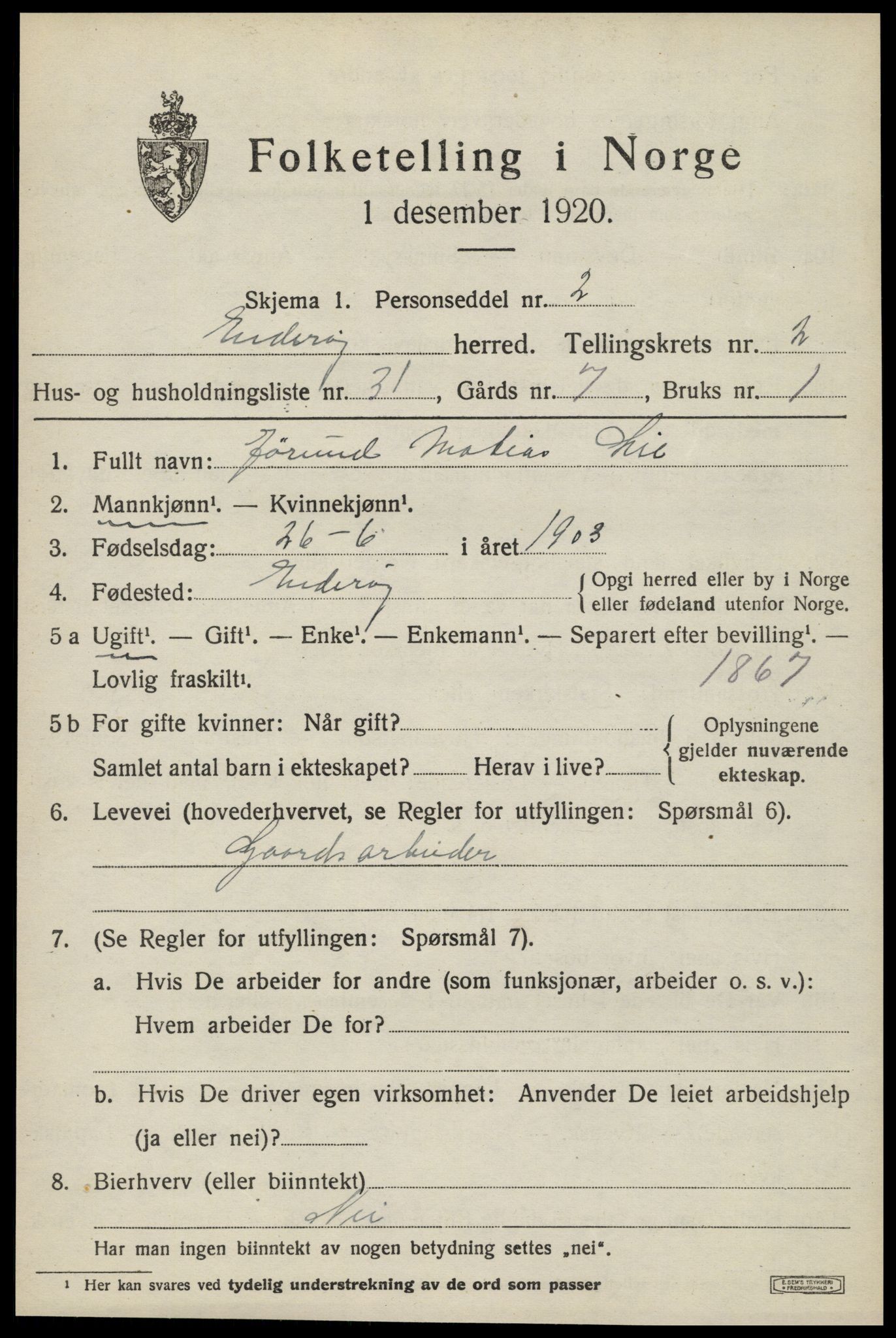 SAT, Folketelling 1920 for 1729 Inderøy herred, 1920, s. 2175