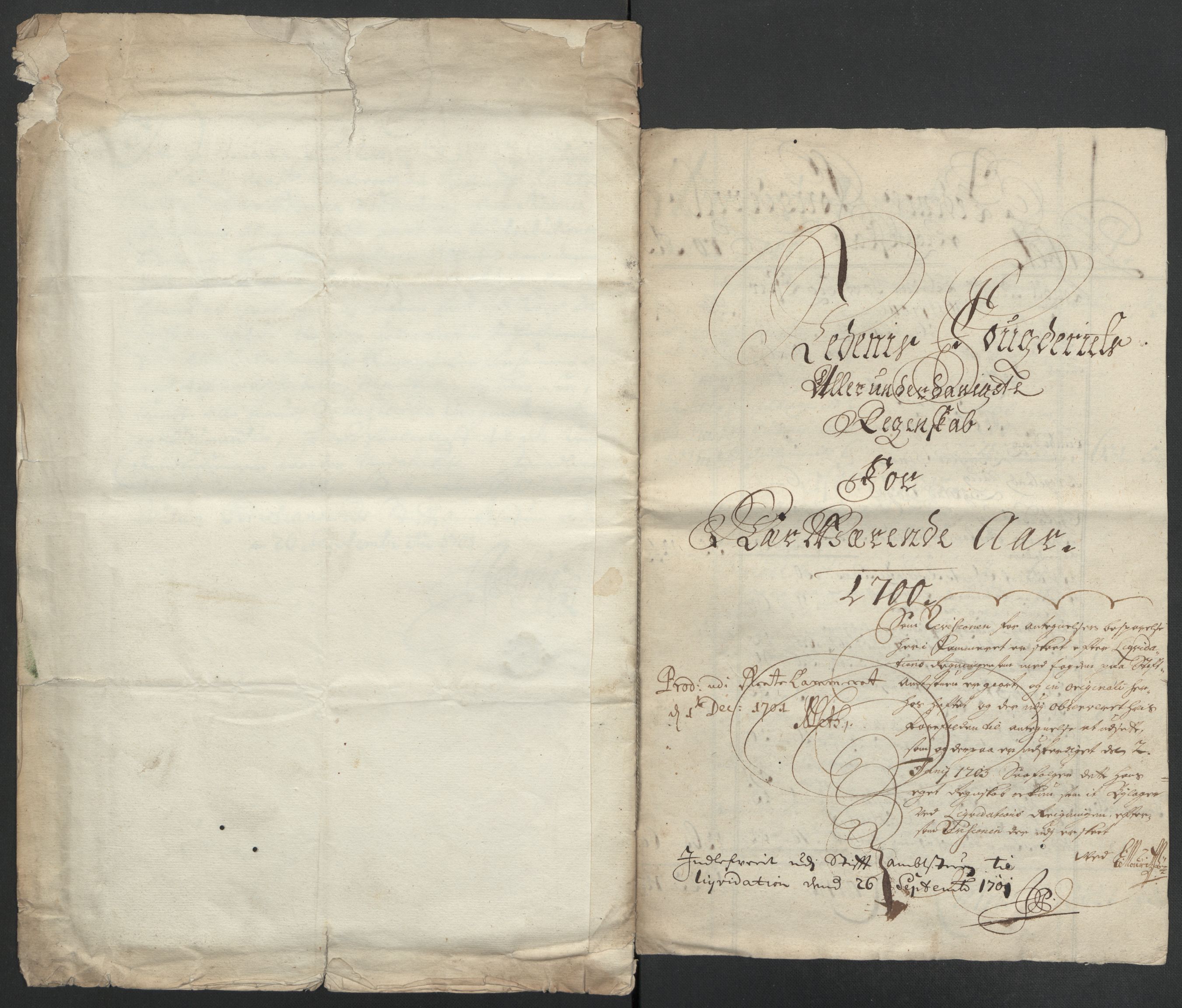 Rentekammeret inntil 1814, Reviderte regnskaper, Fogderegnskap, AV/RA-EA-4092/R39/L2315: Fogderegnskap Nedenes, 1700-1701, s. 10