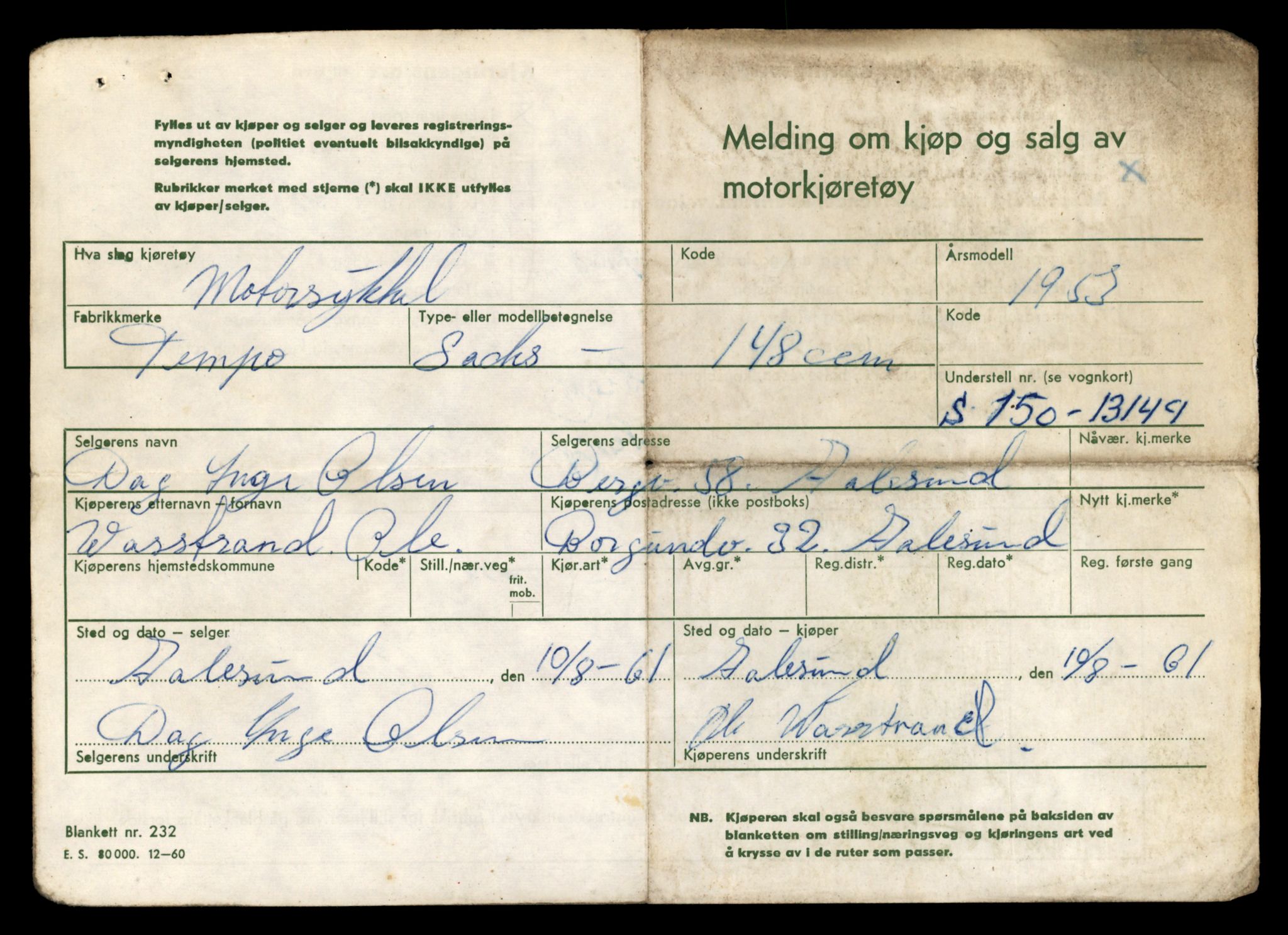 Møre og Romsdal vegkontor - Ålesund trafikkstasjon, AV/SAT-A-4099/F/Fe/L0031: Registreringskort for kjøretøy T 11800 - T 11996, 1927-1998, s. 3330