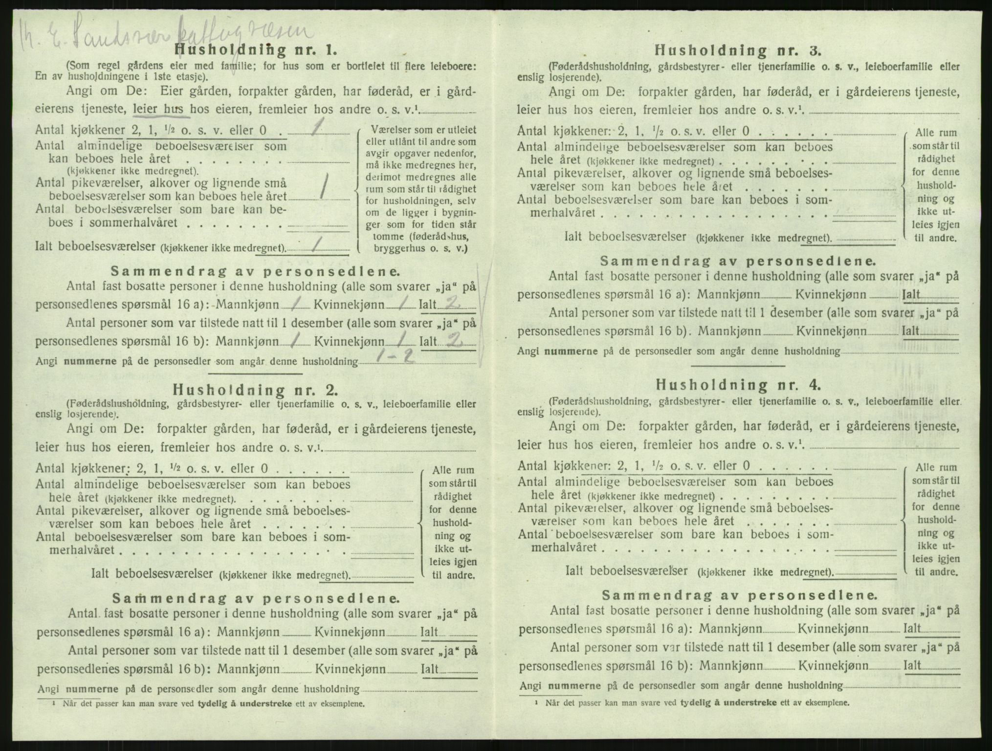 SAK, Folketelling 1920 for 0913 Søndeled herred, 1920, s. 1248