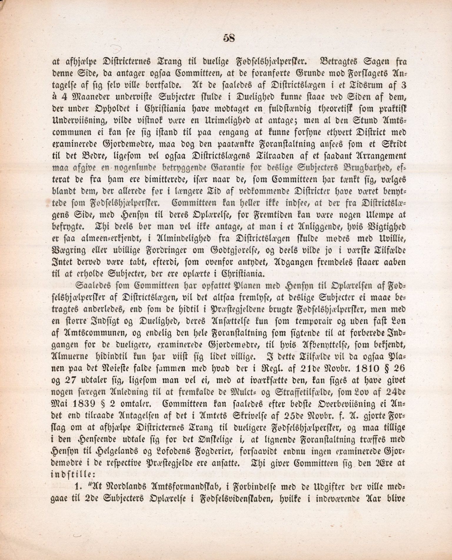 Nordland Fylkeskommune. Fylkestinget, AIN/NFK-17/176/A/Ac/L0002: Fylkestingsforhandlinger 1839-1848, 1839-1848