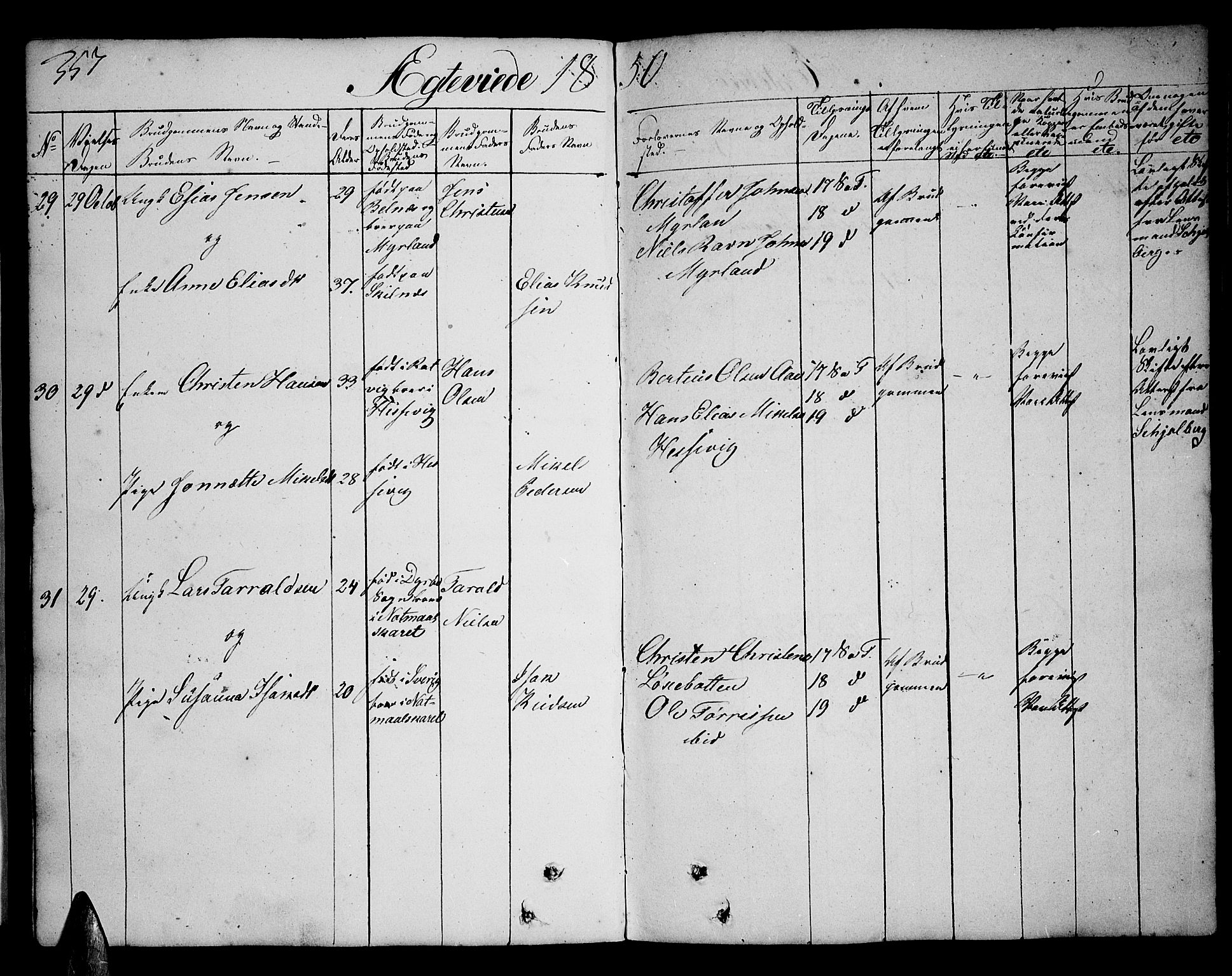 Ibestad sokneprestembete, AV/SATØ-S-0077/H/Ha/Hab/L0003klokker: Klokkerbok nr. 3, 1833-1852, s. 357