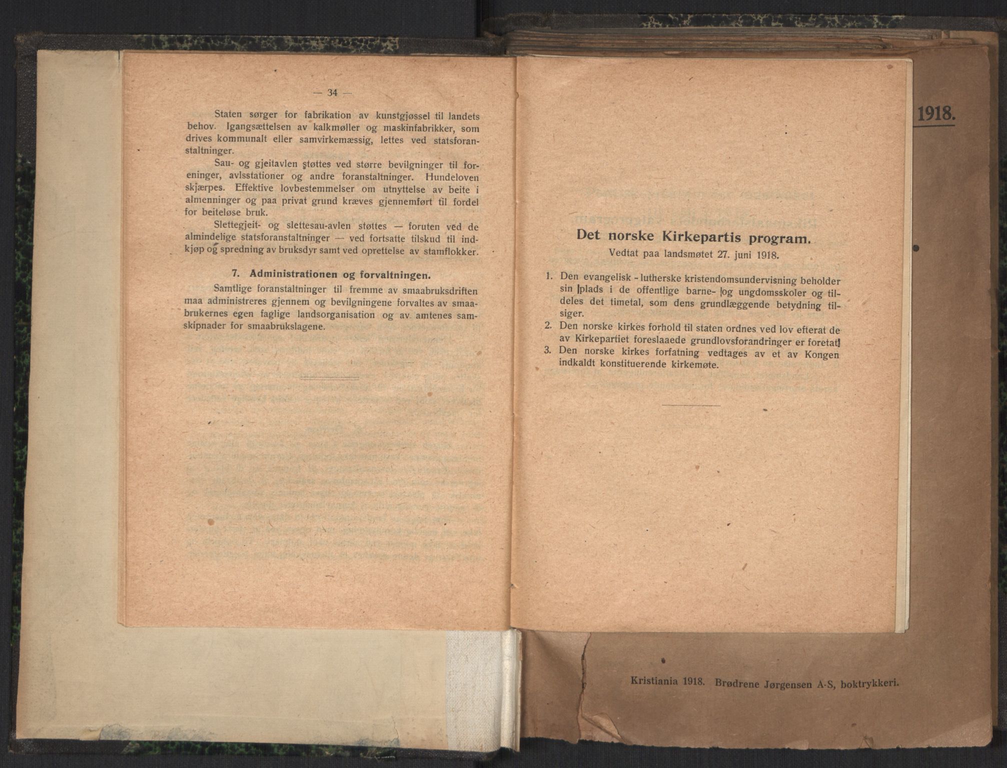 Venstres Hovedorganisasjon, AV/RA-PA-0876/X/L0001: De eldste skrifter, 1860-1936, s. 20