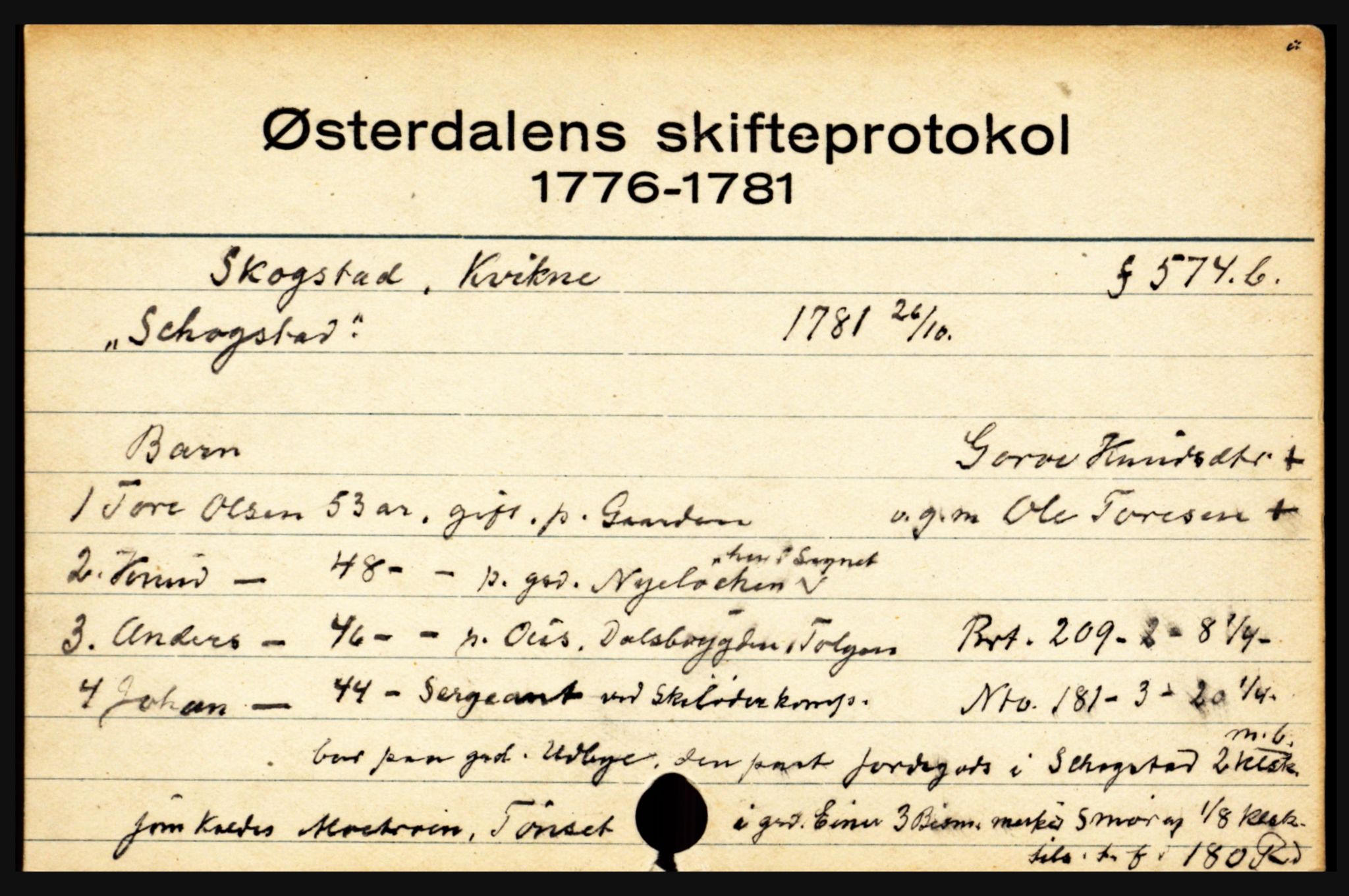Østerdalen sorenskriveri, SAH/TING-032/J, 1772-1823, s. 4161