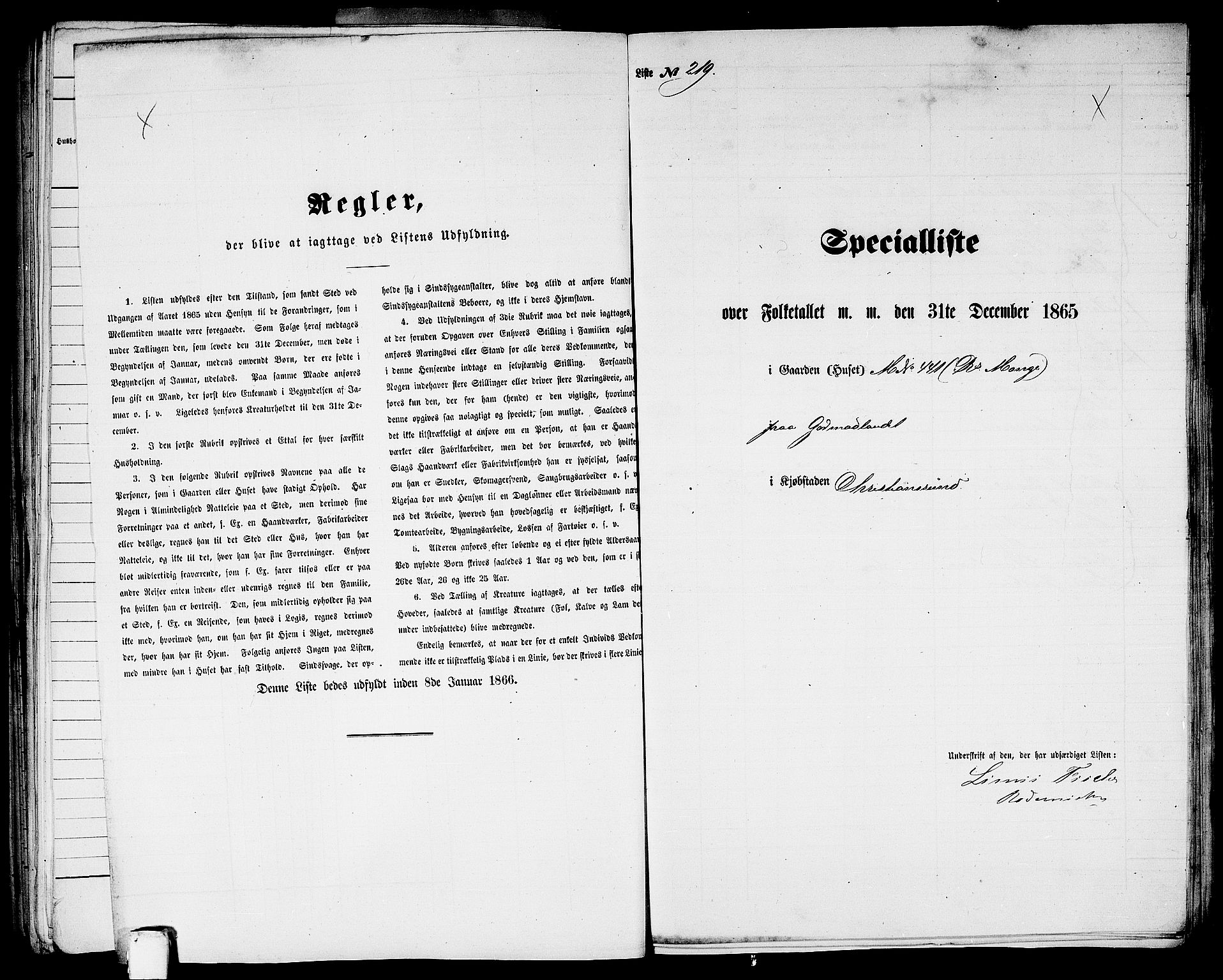 RA, Folketelling 1865 for 1503B Kristiansund prestegjeld, Kristiansund kjøpstad, 1865, s. 446