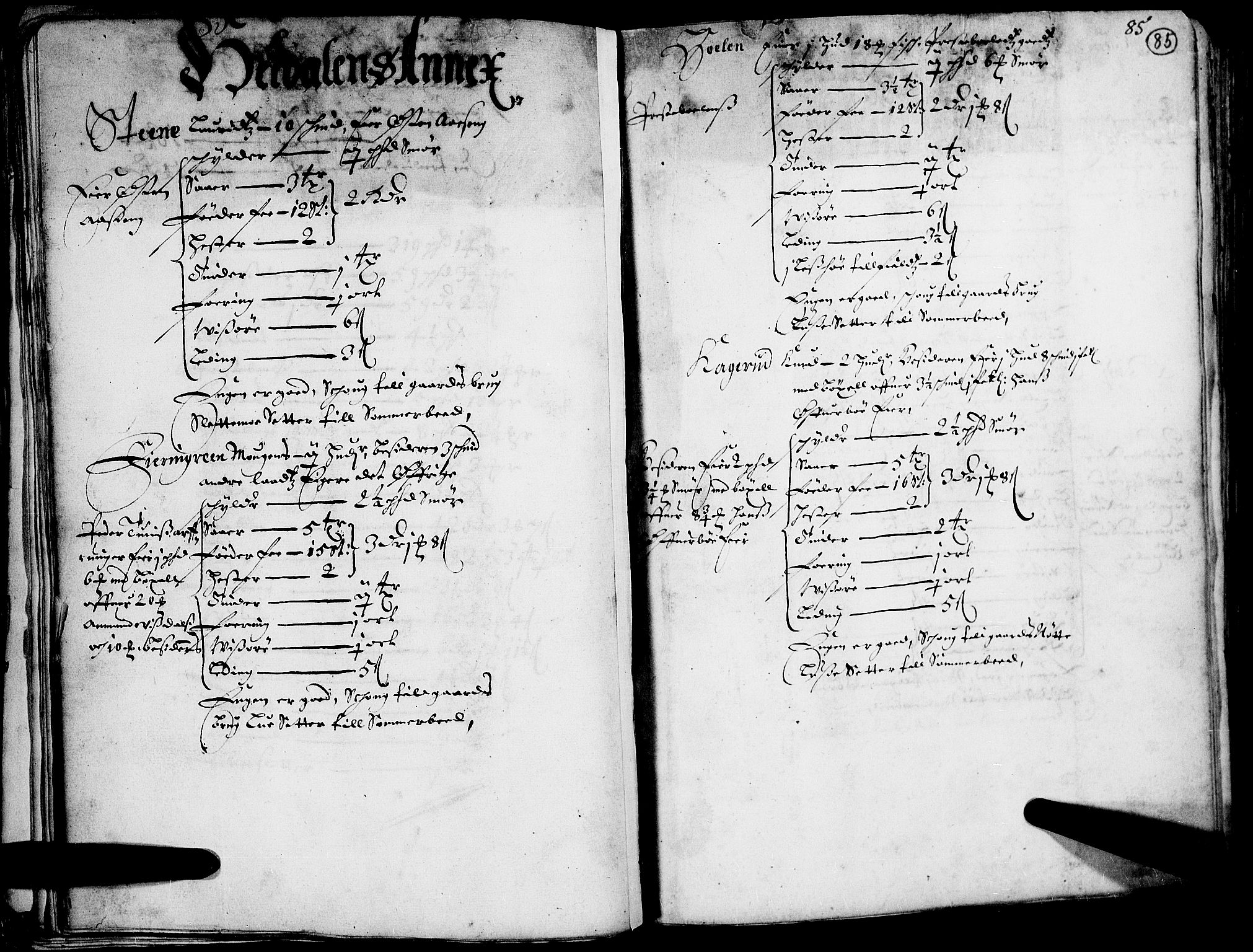 Rentekammeret inntil 1814, Realistisk ordnet avdeling, RA/EA-4070/N/Nb/Nba/L0014: Gudbrandsdalen fogderi, 1. del, 1668, s. 84b-85a