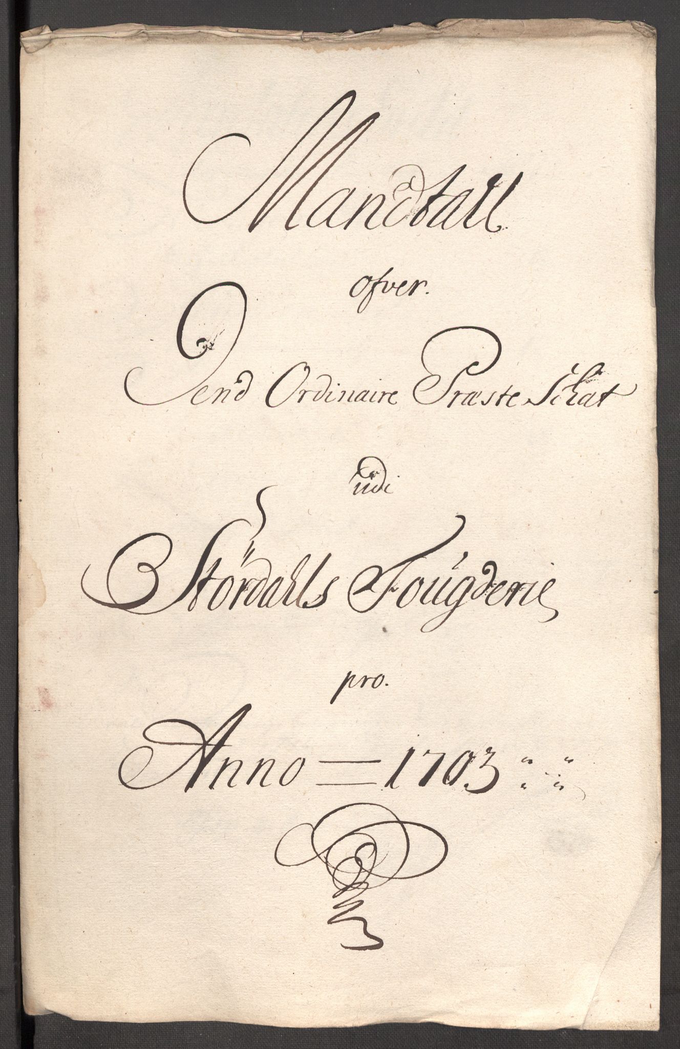 Rentekammeret inntil 1814, Reviderte regnskaper, Fogderegnskap, RA/EA-4092/R62/L4194: Fogderegnskap Stjørdal og Verdal, 1703, s. 185