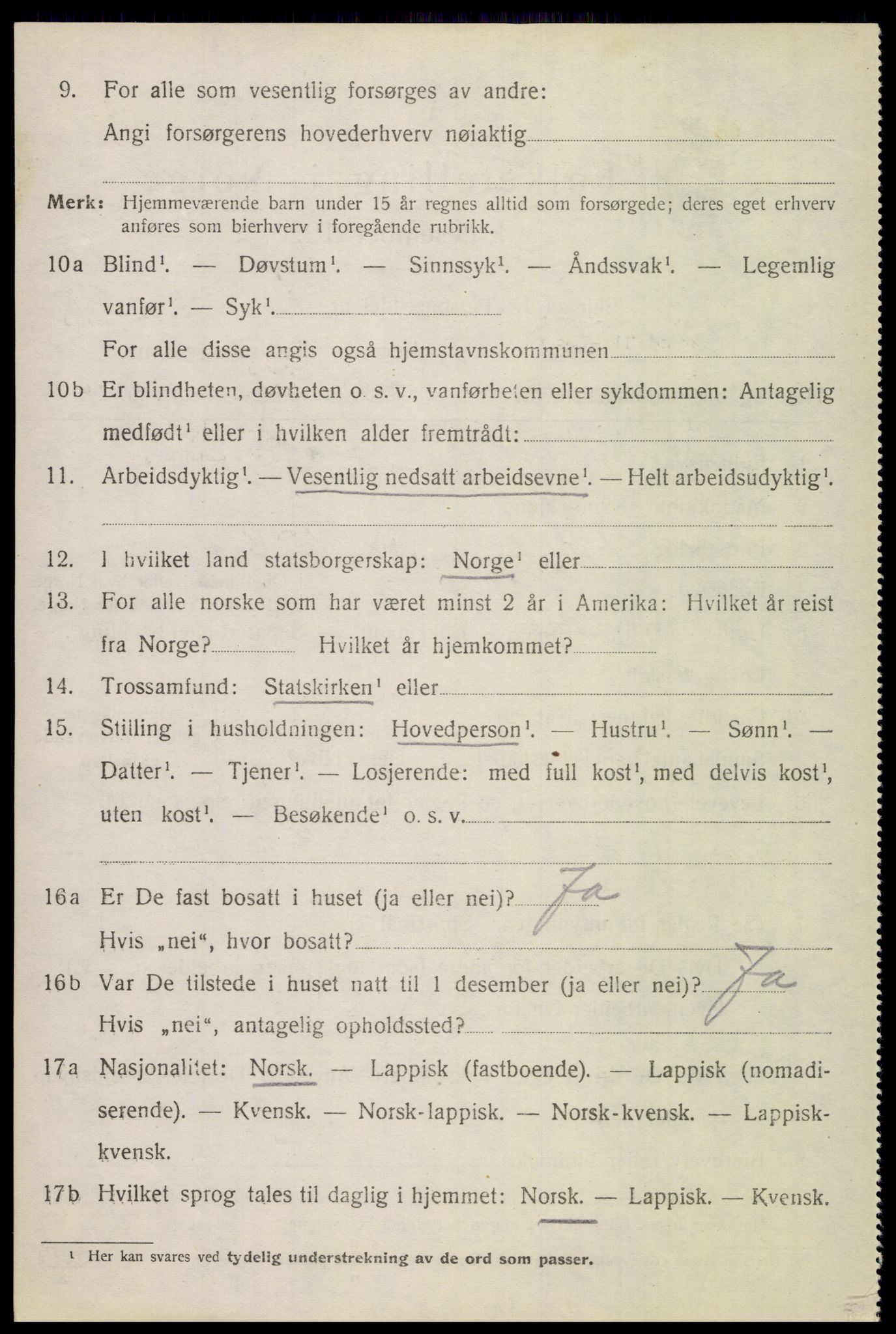SAT, Folketelling 1920 for 1843 Bodin herred, 1920, s. 6961