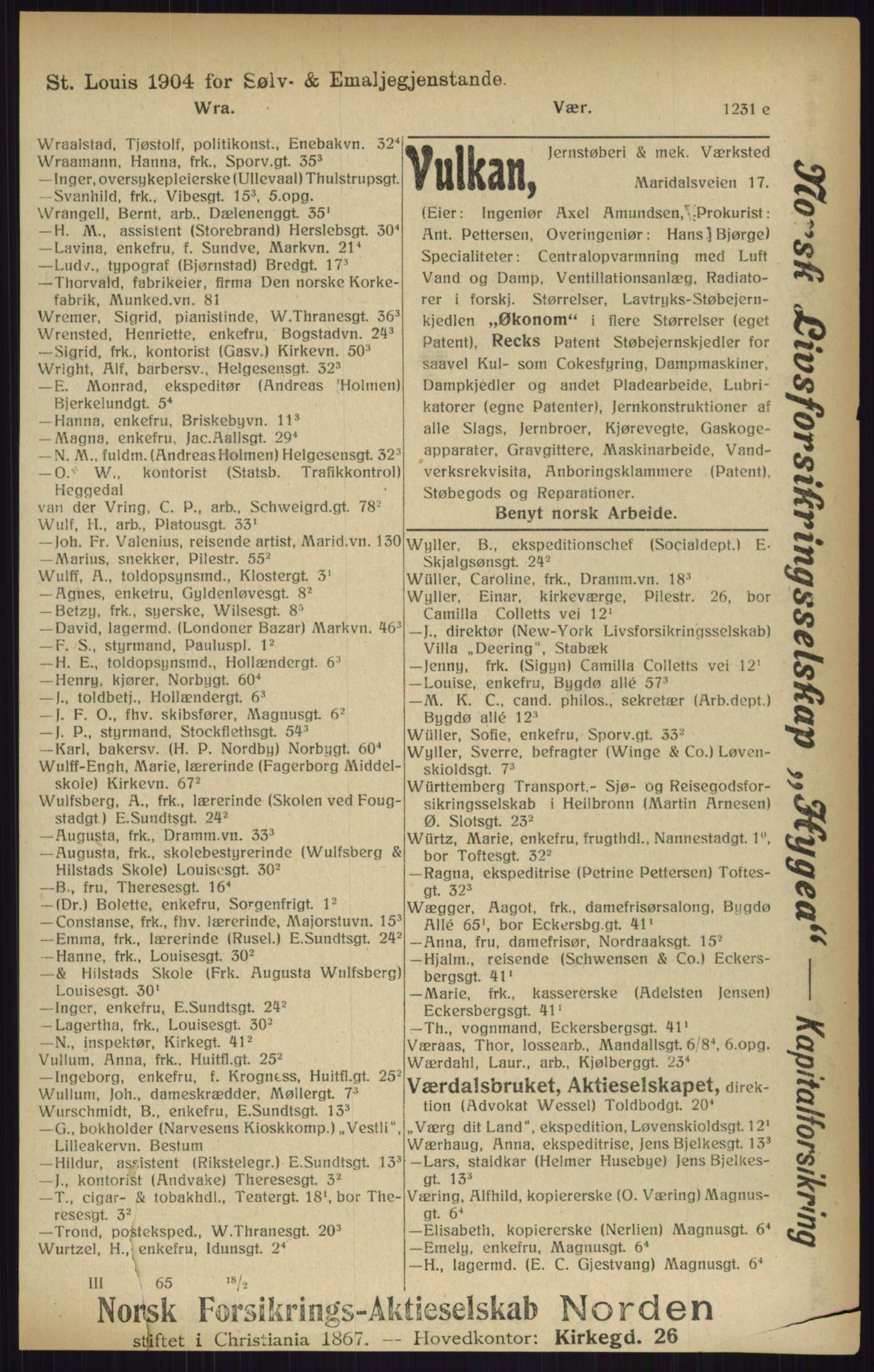 Kristiania/Oslo adressebok, PUBL/-, 1916, s. 1231
