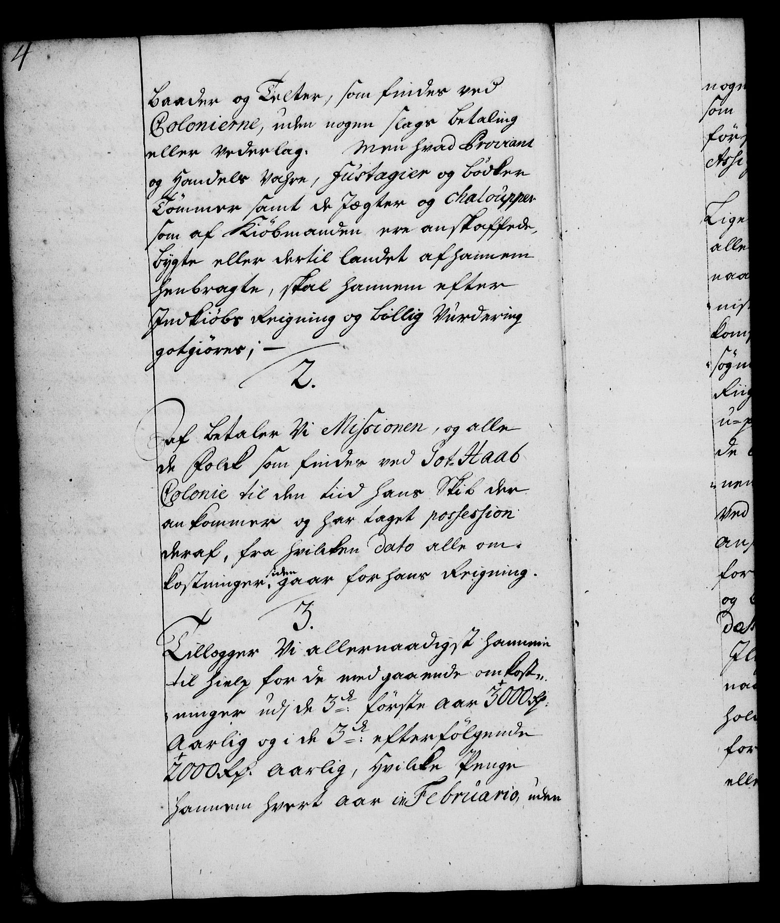 Rentekammeret, Kammerkanselliet, RA/EA-3111/G/Gg/Gga/L0004: Norsk ekspedisjonsprotokoll med register (merket RK 53.4), 1734-1741, s. 4