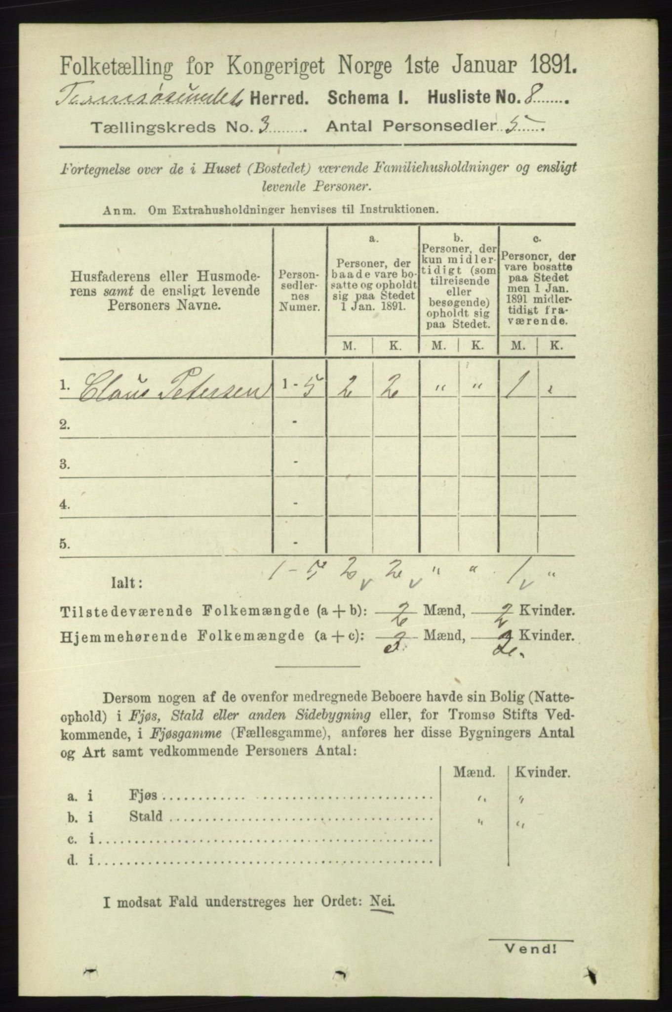 RA, Folketelling 1891 for 1934 Tromsøysund herred, 1891, s. 944