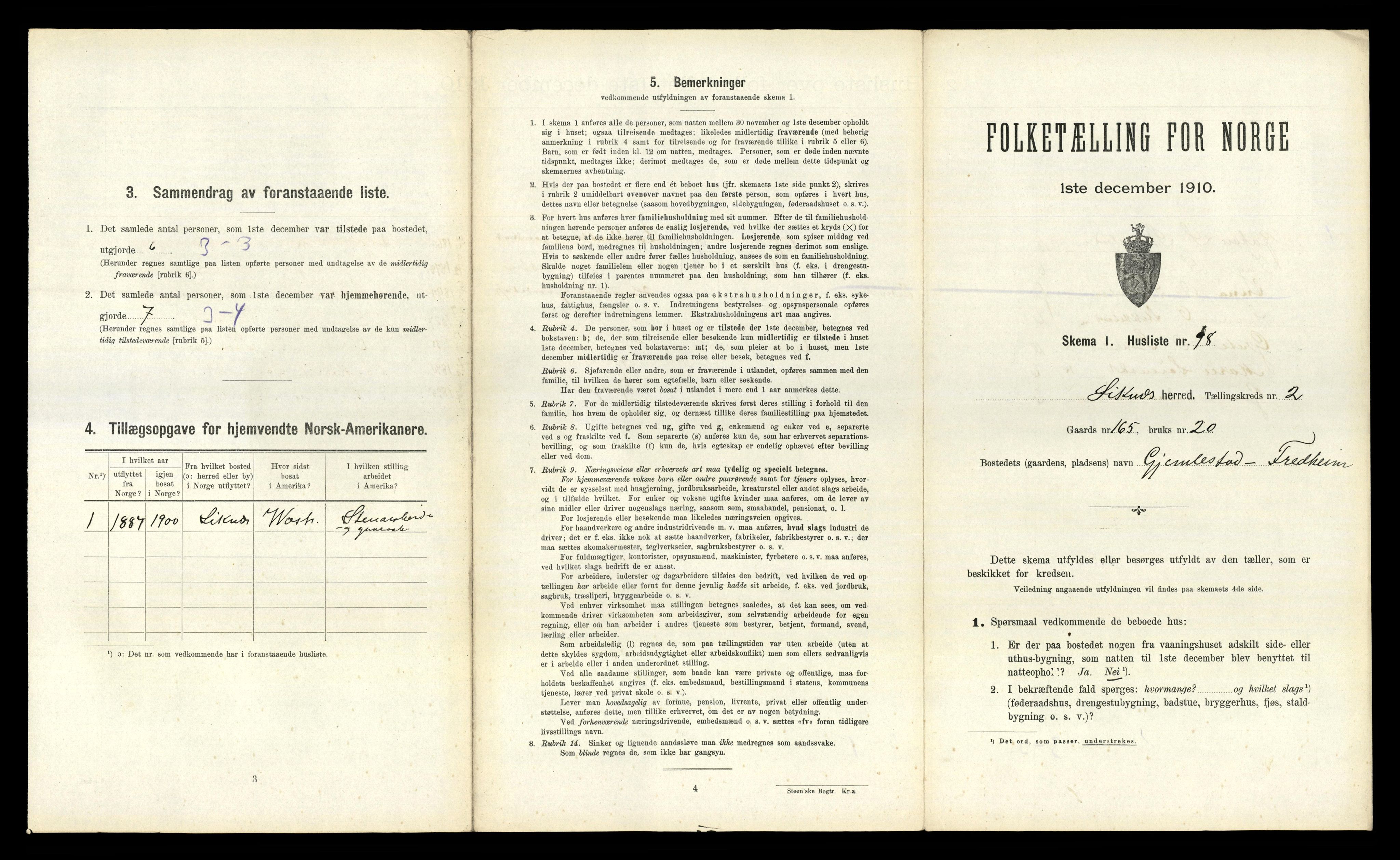 RA, Folketelling 1910 for 1037 Liknes herred, 1910, s. 352