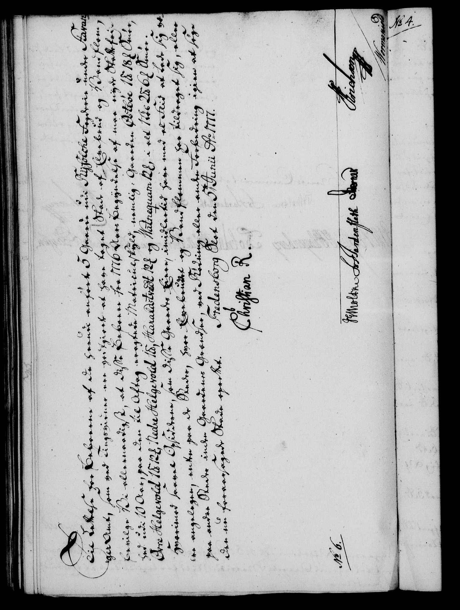 Rentekammeret, Kammerkanselliet, AV/RA-EA-3111/G/Gf/Gfa/L0059: Norsk relasjons- og resolusjonsprotokoll (merket RK 52.59), 1777, s. 182