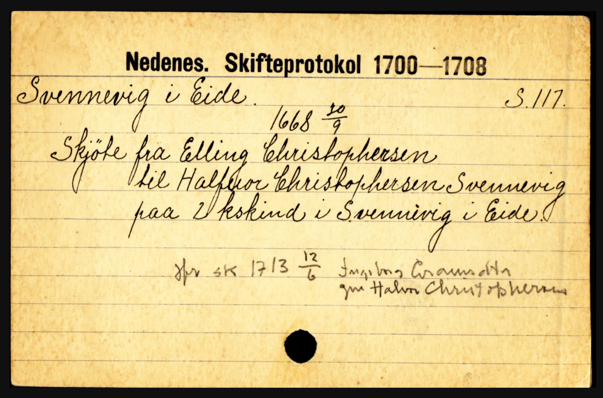 Nedenes sorenskriveri før 1824, AV/SAK-1221-0007/H, s. 29367