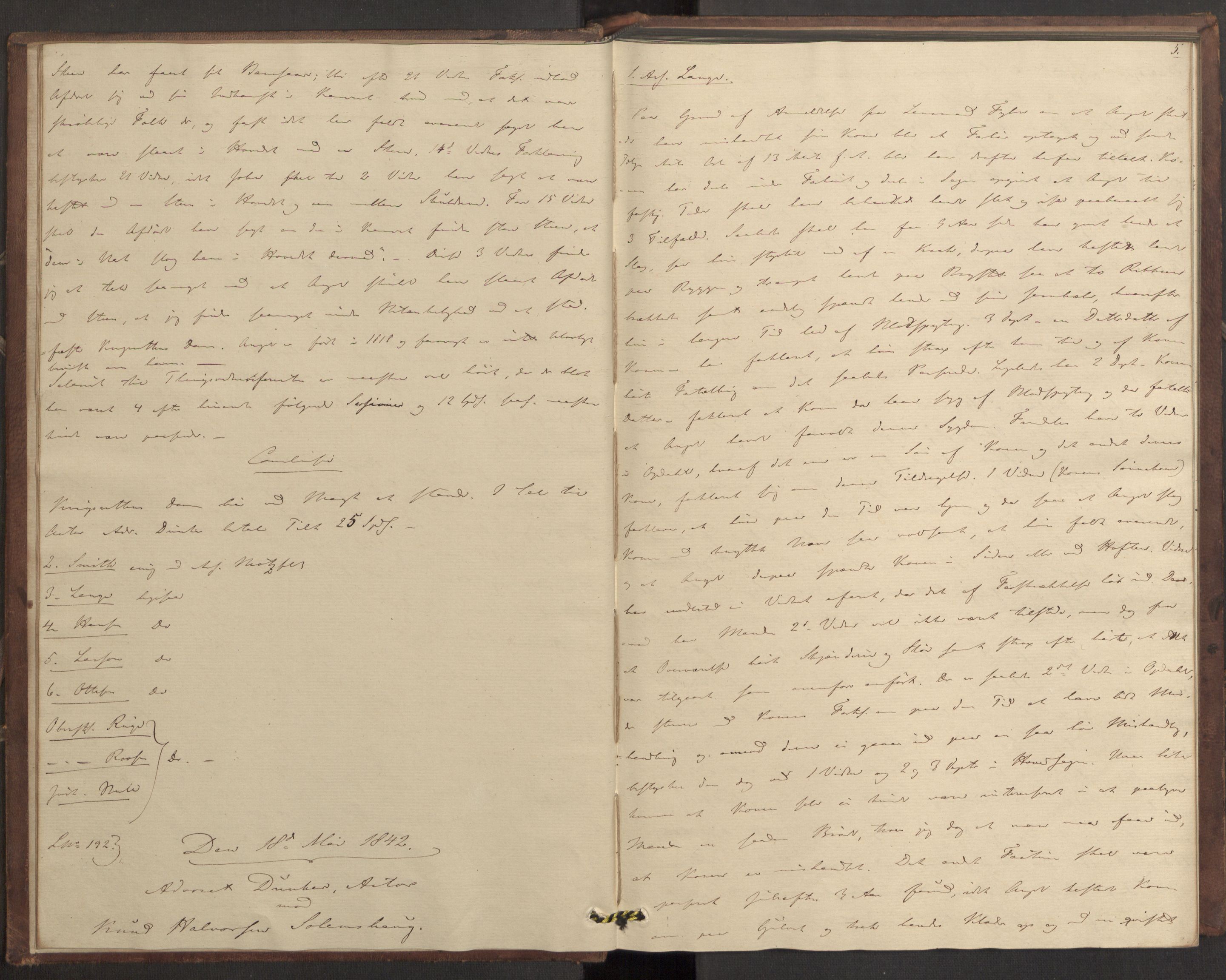 Høyesterett, AV/RA-S-1002/E/Eb/Ebb/L0034/0002: Voteringsprotokoller / Voteringsprotokoll, 1842, s. 4b-5a