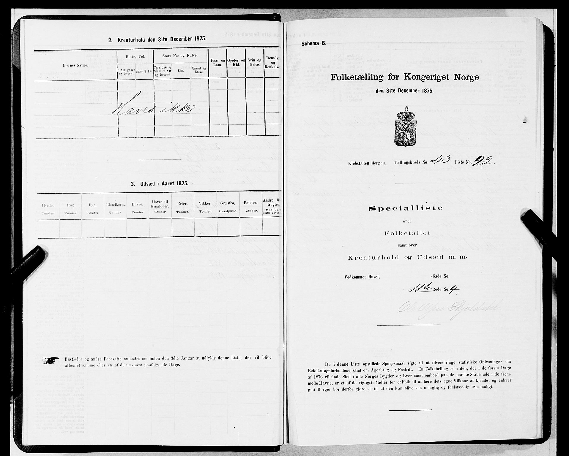 SAB, Folketelling 1875 for 1301 Bergen kjøpstad, 1875, s. 2271