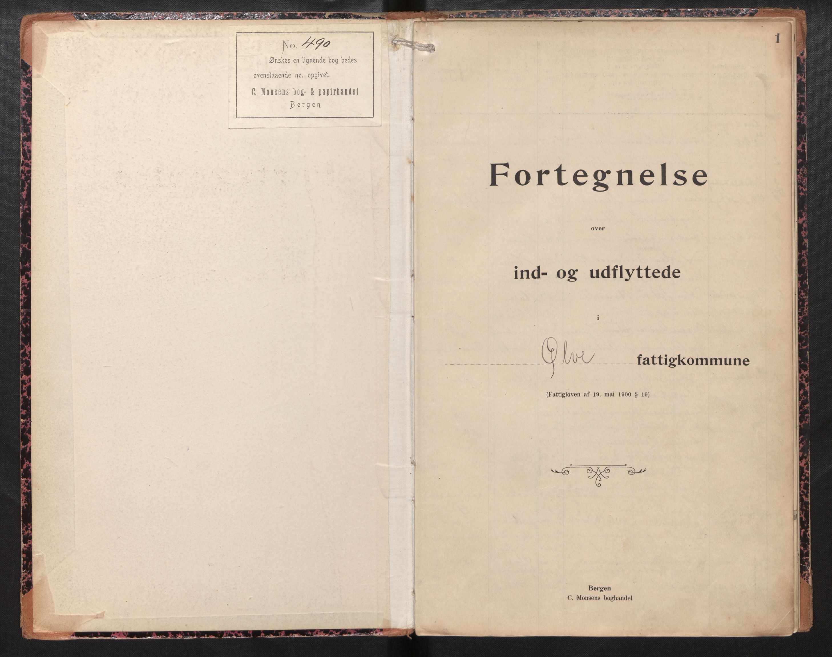 Lensmannen i Kvinnherad, SAB/A-33301/0020/L0005: Protokoll over inn- og utflytte, 1901-1943