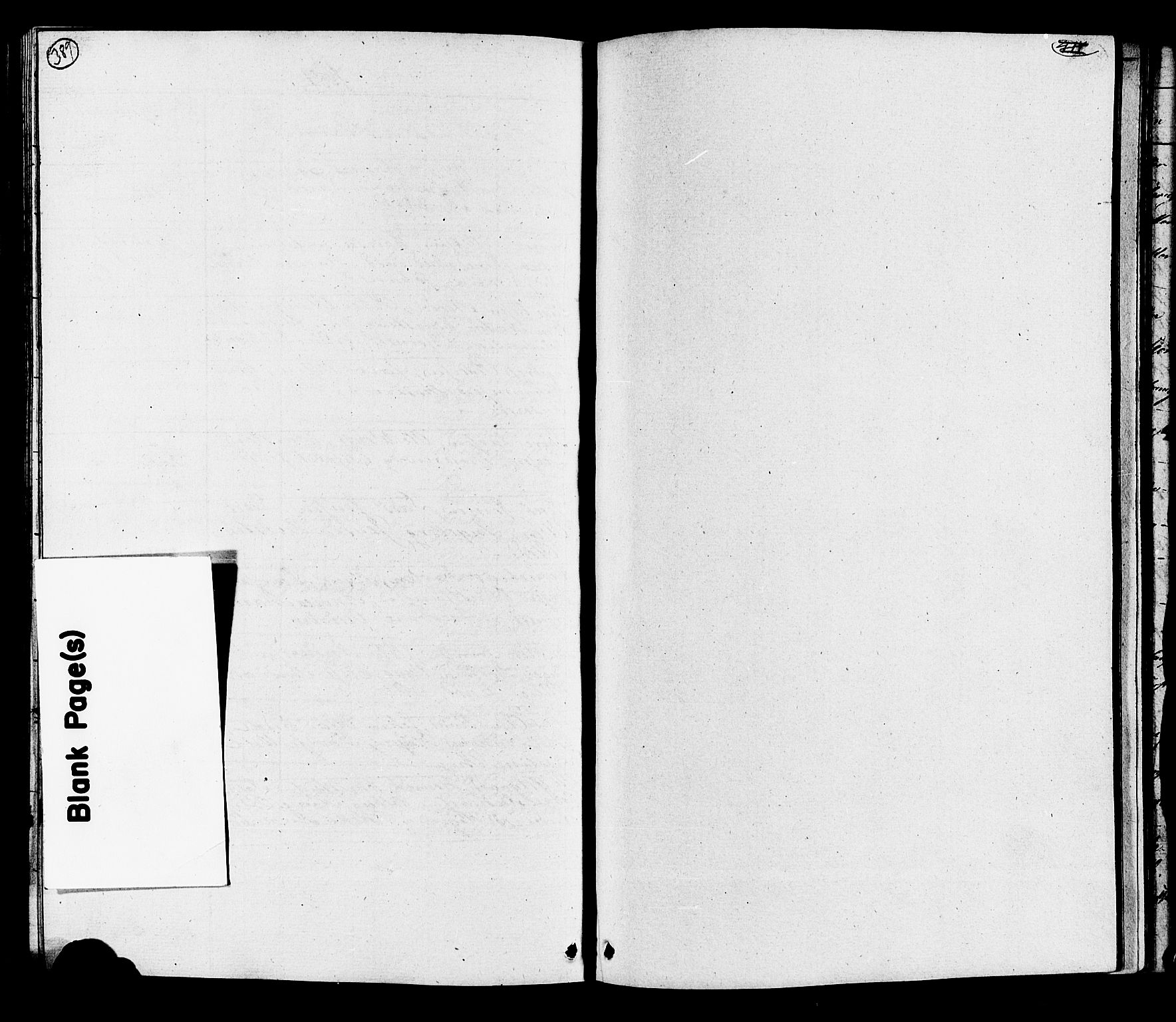 Hurum kirkebøker, SAKO/A-229/G/Ga/L0002: Klokkerbok nr. I 2, 1827-1857, s. 389
