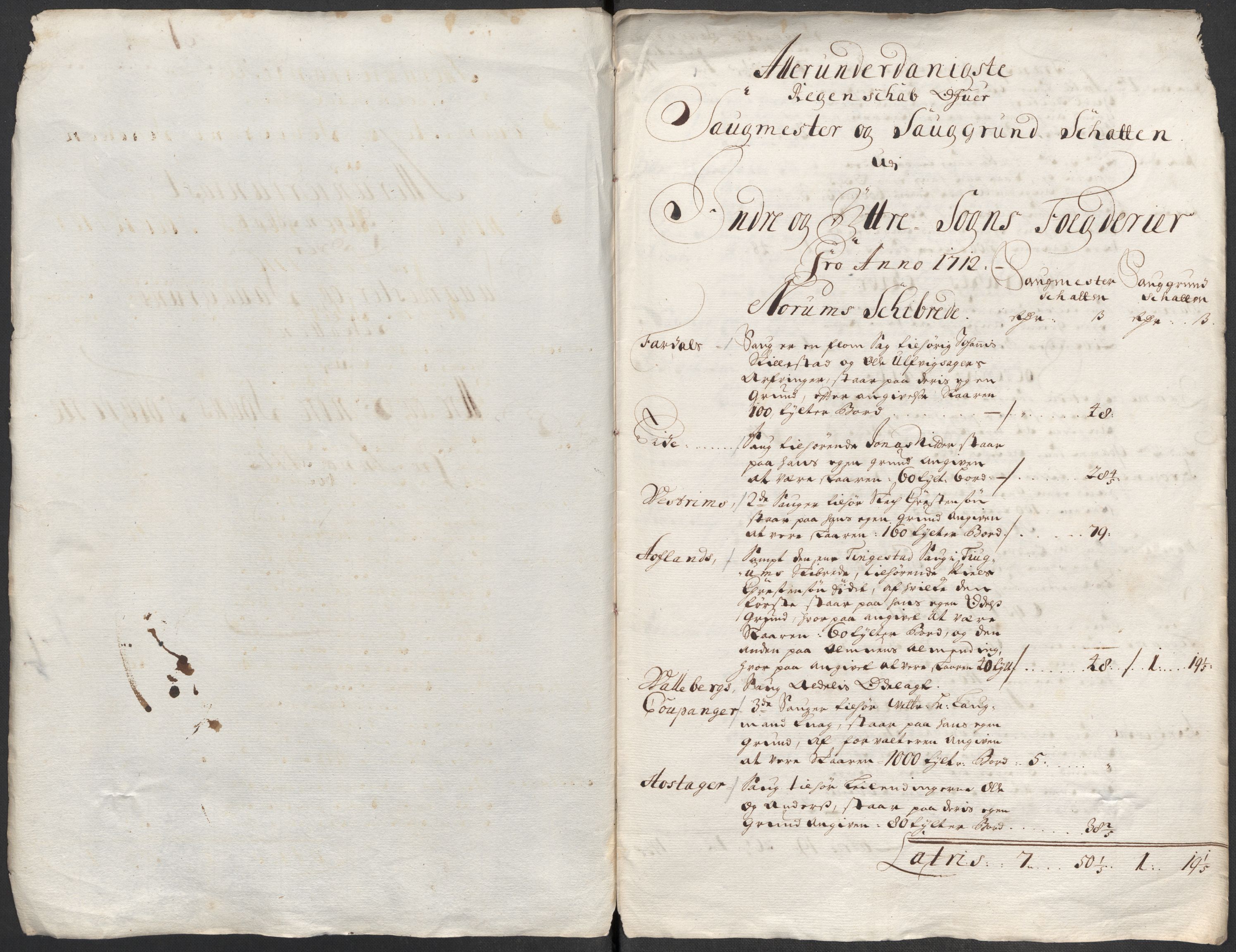 Rentekammeret inntil 1814, Reviderte regnskaper, Fogderegnskap, RA/EA-4092/R52/L3318: Fogderegnskap Sogn, 1712, s. 163