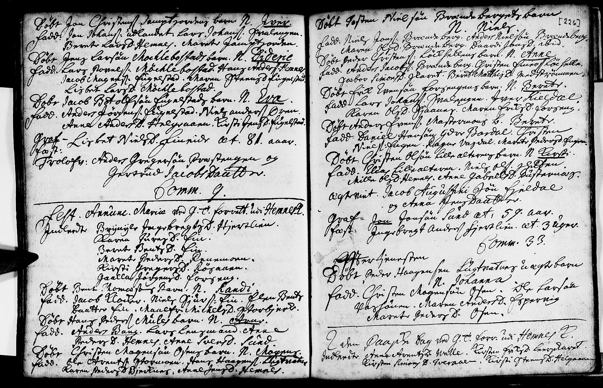 Ministerialprotokoller, klokkerbøker og fødselsregistre - Nordland, AV/SAT-A-1459/825/L0345: Ministerialbok nr. 825A01, 1704-1728, s. 226