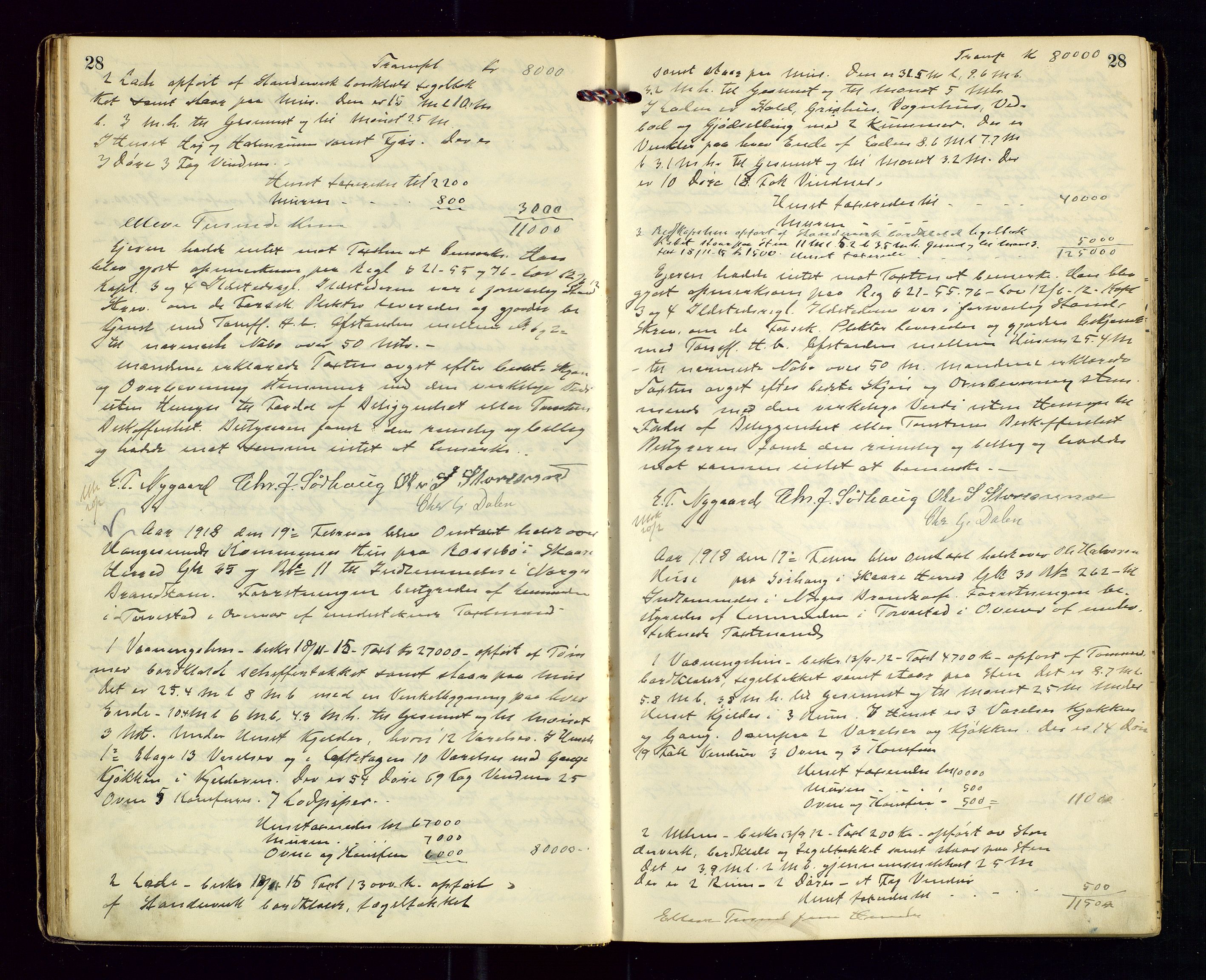 Torvestad lensmannskontor, AV/SAST-A-100307/1/Goa/L0003: "Brandtakstsprotokol for lensmanden i Torvestad", 1917-1925, s. 28