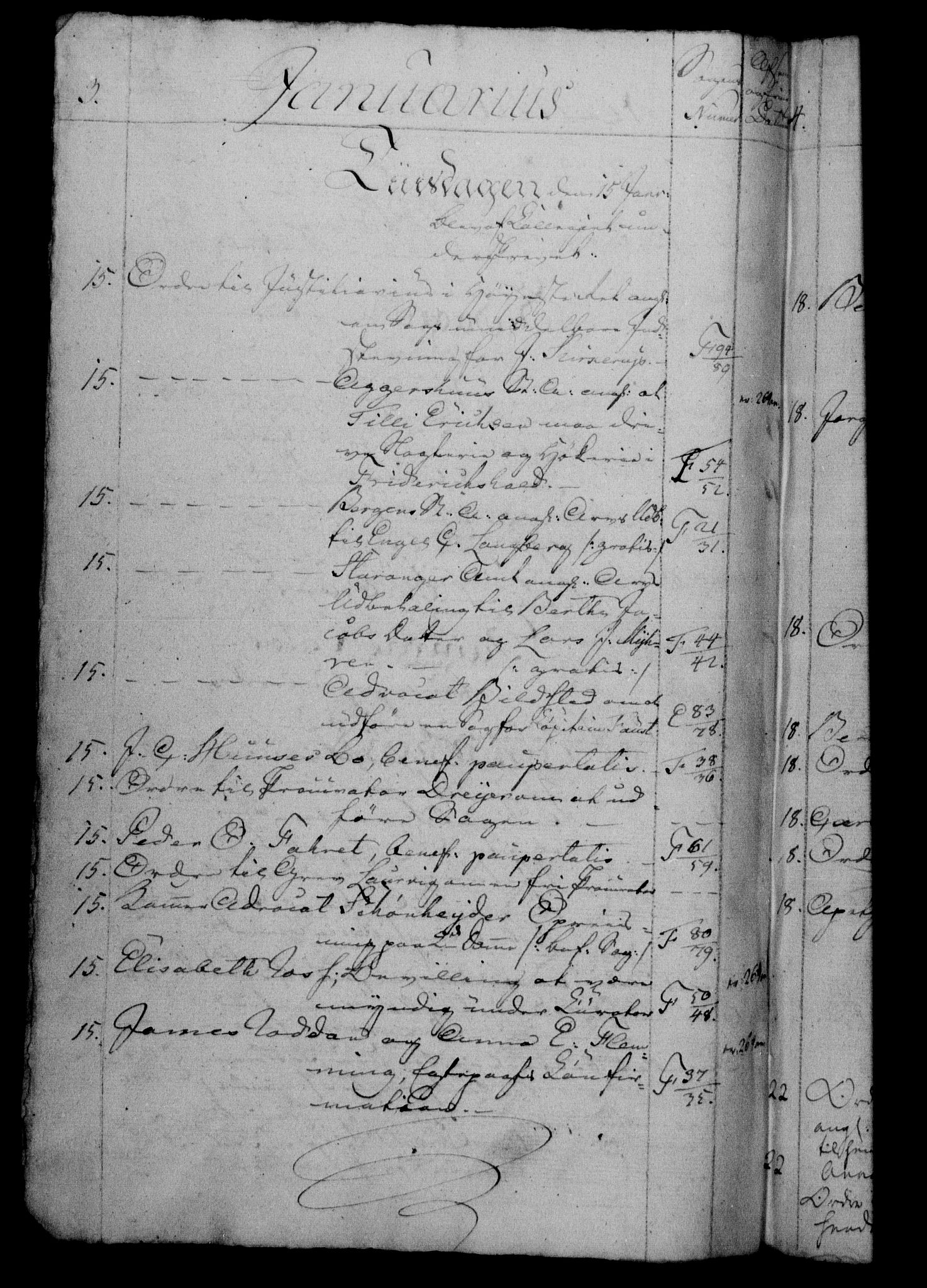 Danske Kanselli 1800-1814, RA/EA-3024/H/Hf/Hfb/Hfbc/L0006: Underskrivelsesbok m. register, 1805, s. 3