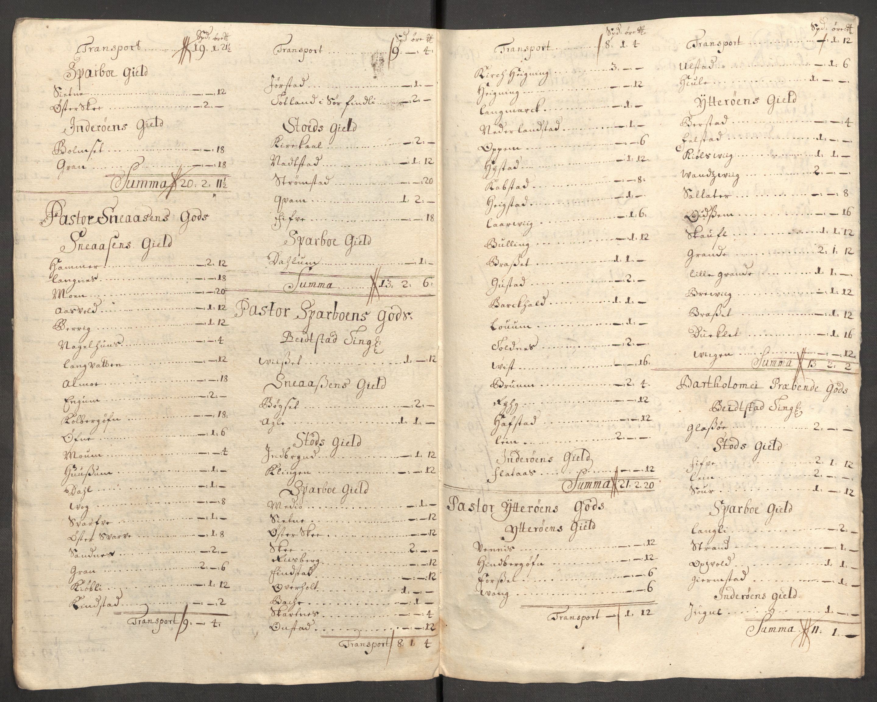 Rentekammeret inntil 1814, Reviderte regnskaper, Fogderegnskap, RA/EA-4092/R63/L4317: Fogderegnskap Inderøy, 1709, s. 229