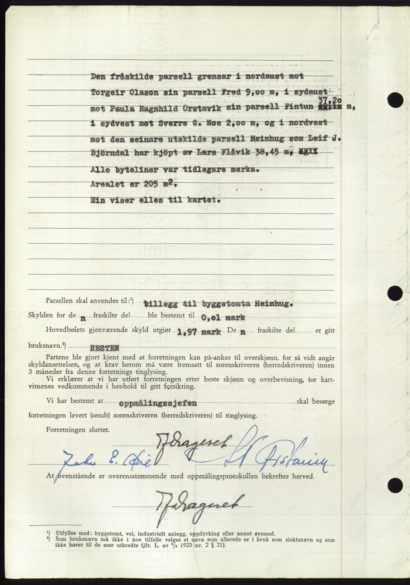 Søre Sunnmøre sorenskriveri, AV/SAT-A-4122/1/2/2C/L0094: Pantebok nr. 20A, 1953-1953, Dagboknr: 1066/1953