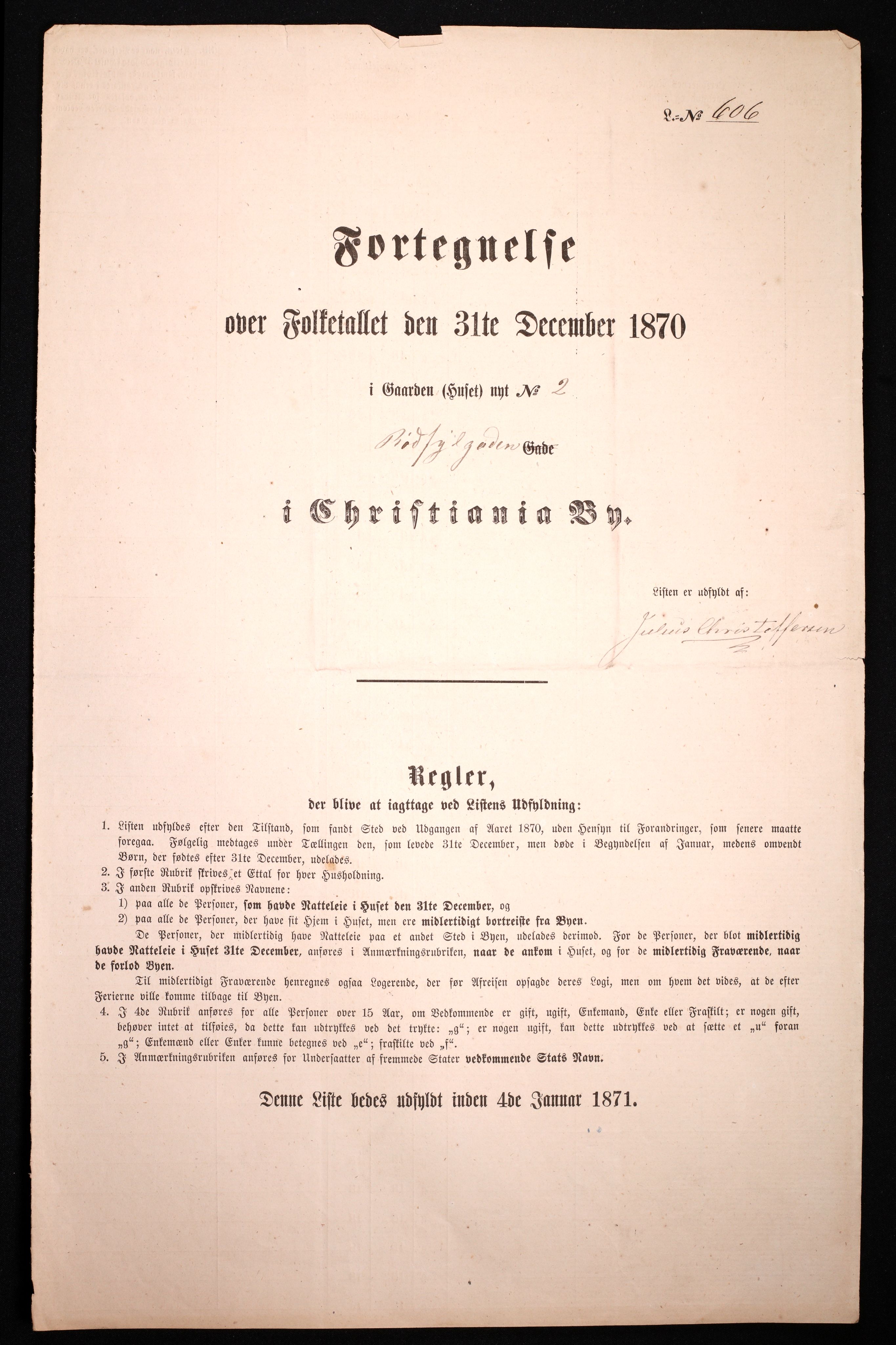 RA, Folketelling 1870 for 0301 Kristiania kjøpstad, 1870, s. 3021