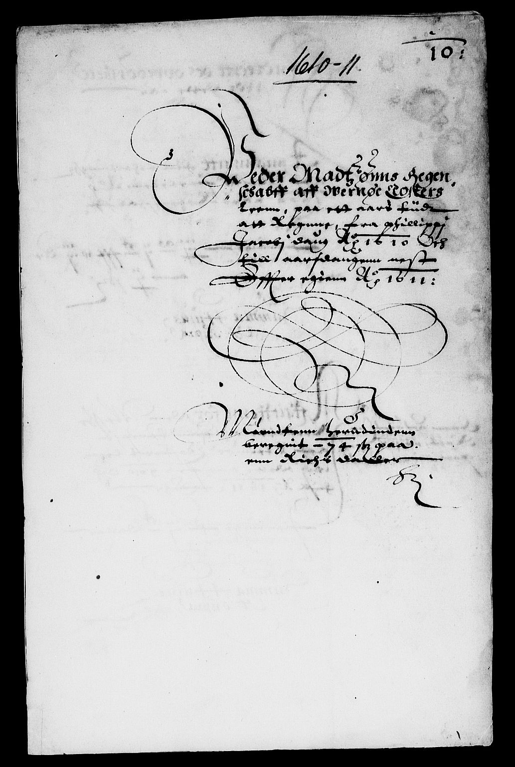 Rentekammeret inntil 1814, Reviderte regnskaper, Lensregnskaper, AV/RA-EA-5023/R/Rb/Rbg/L0001: Verne kloster len, 1599-1619