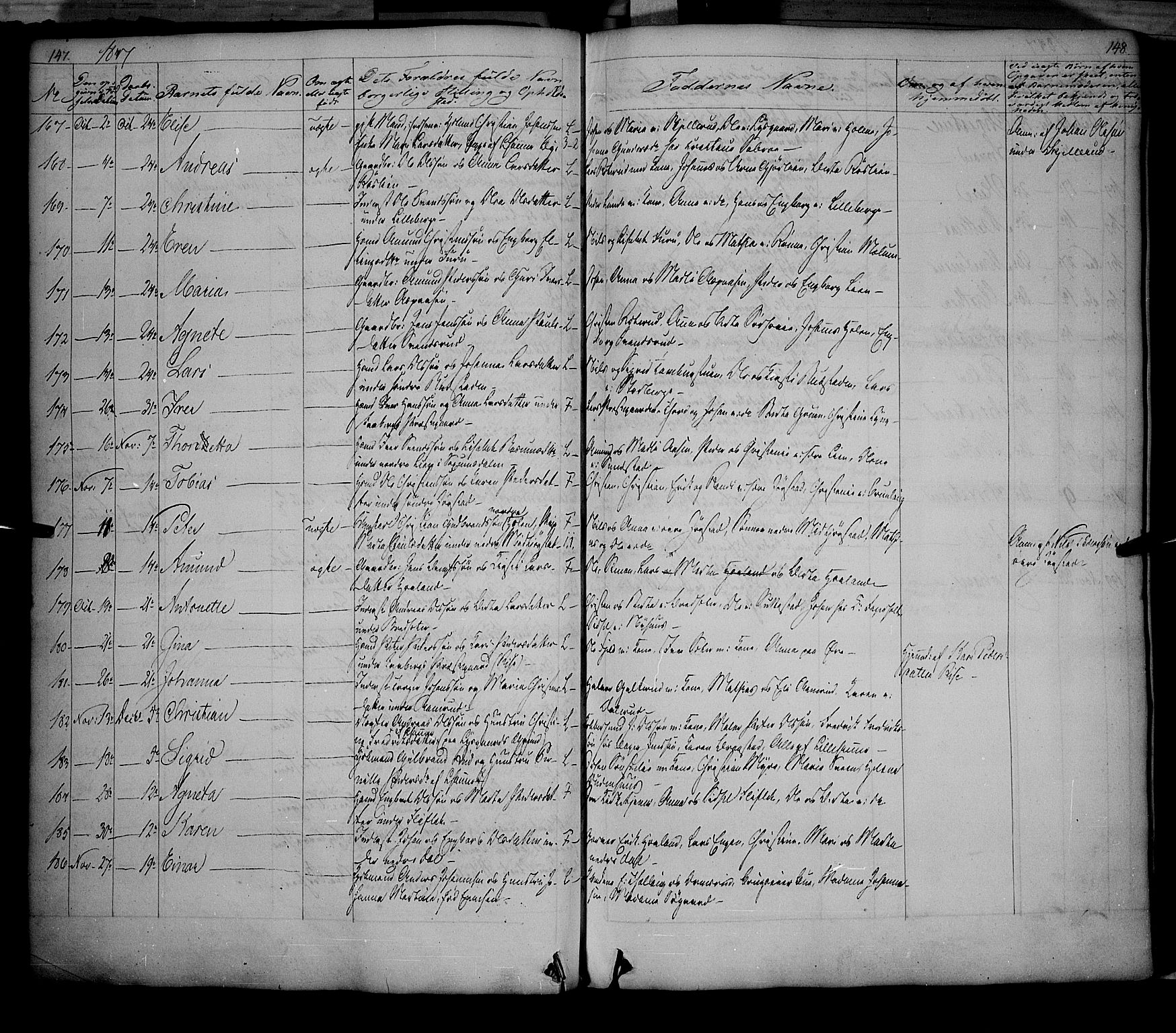 Fåberg prestekontor, AV/SAH-PREST-086/H/Ha/Haa/L0005: Ministerialbok nr. 5, 1836-1854, s. 147-148