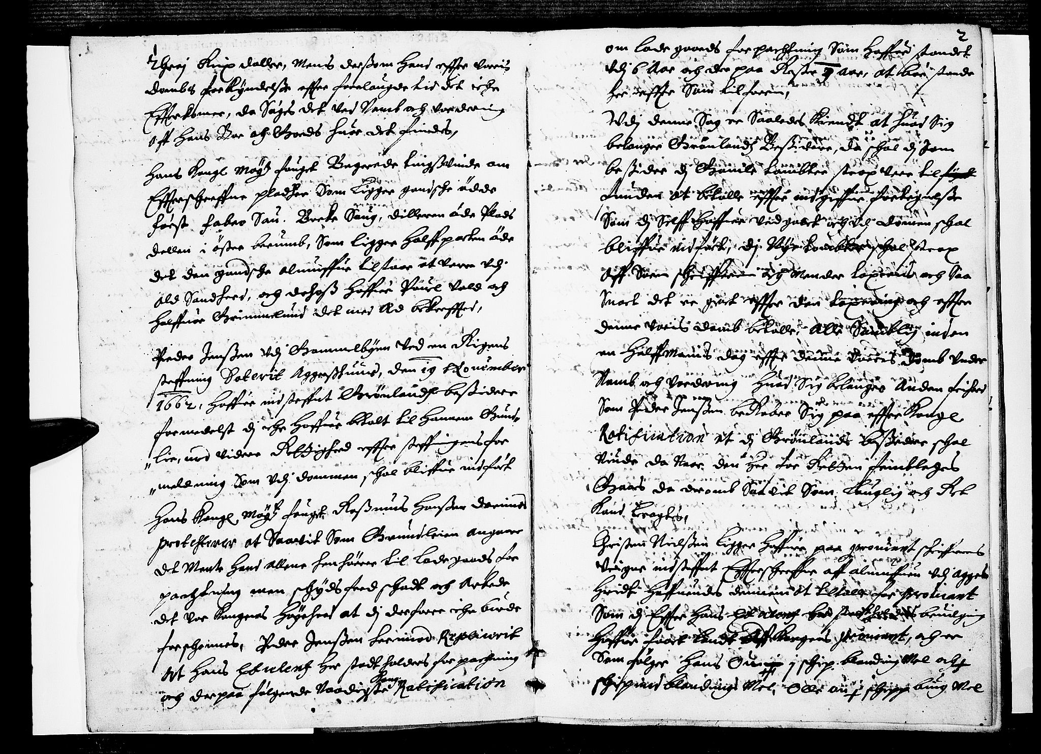 Aker sorenskriveri, SAO/A-10895/F/Fb/L0001/0003: Tingbøker, nr. 1-5b / Tingbok nr. 3, 1663-1664, s. 1b-2a
