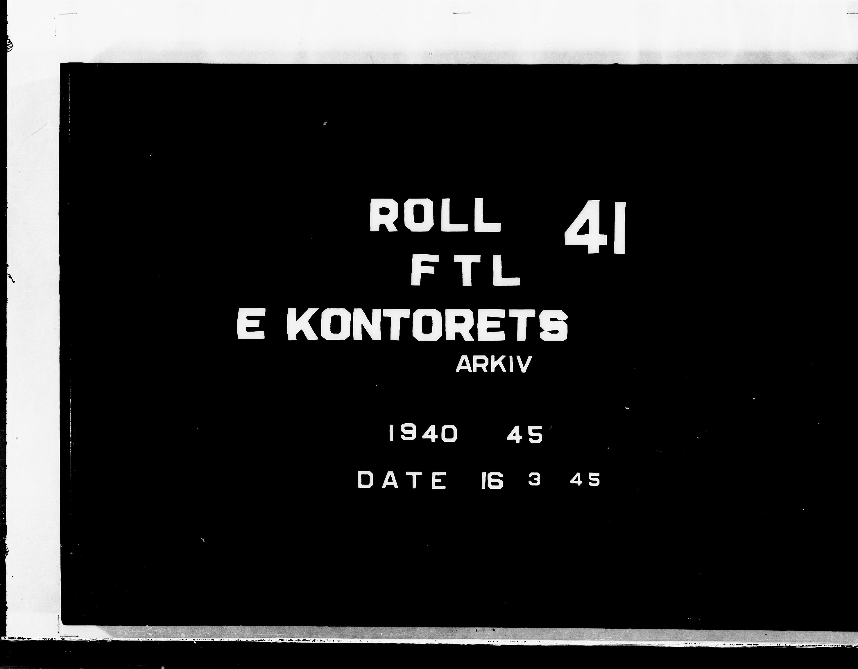 Forsvaret, Flyvåpnenes treningsleir 1940-1945, AV/RA-RAFA-3974/V/L0041: Ekspedisjonskontoret.
9.  Gjenoppbygning av Norge/10.  Utdannelse, undervisning., 1940-1945