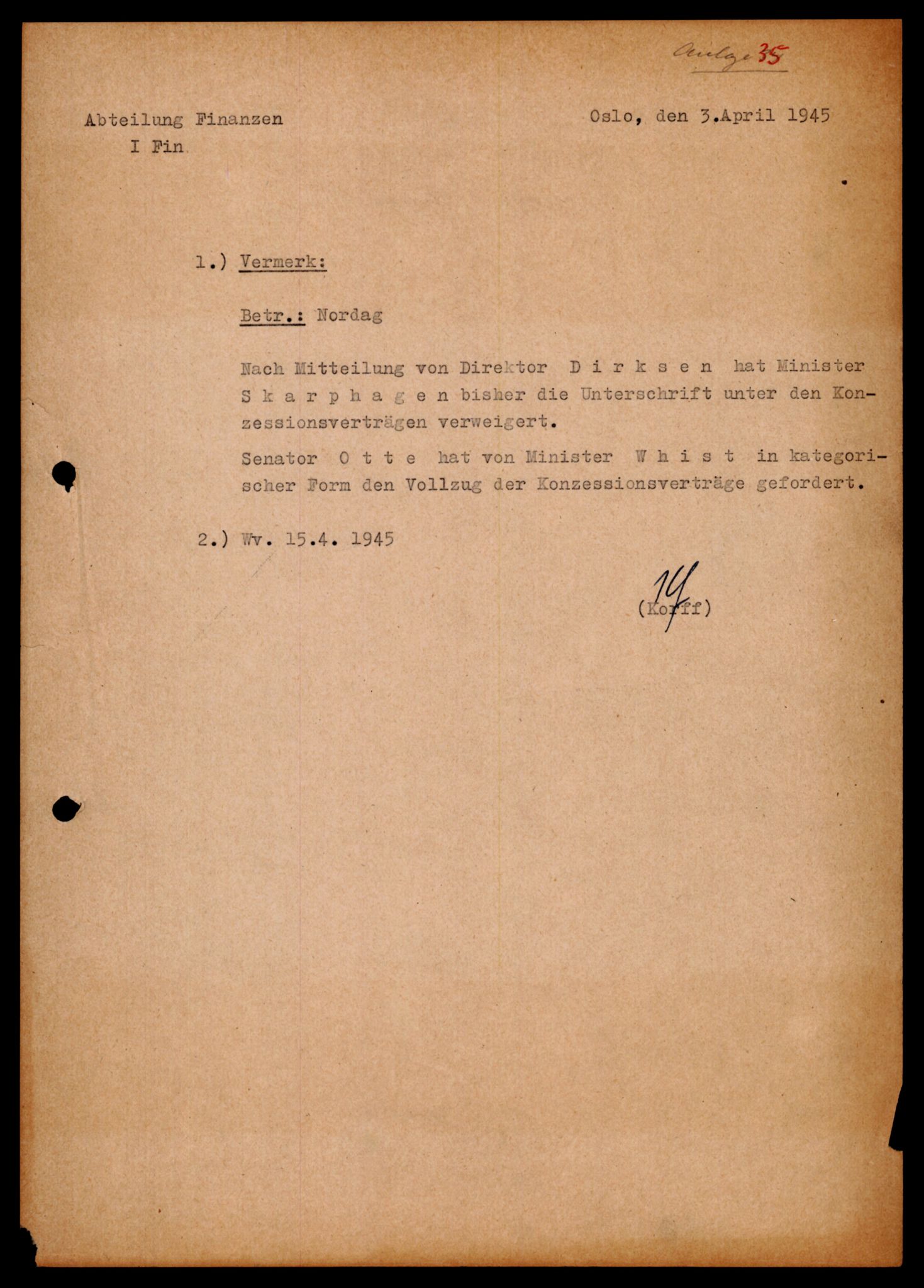 Forsvarets Overkommando. 2 kontor. Arkiv 11.4. Spredte tyske arkivsaker, AV/RA-RAFA-7031/D/Dar/Darb/L0003: Reichskommissariat - Hauptabteilung Vervaltung, 1940-1945, s. 1195