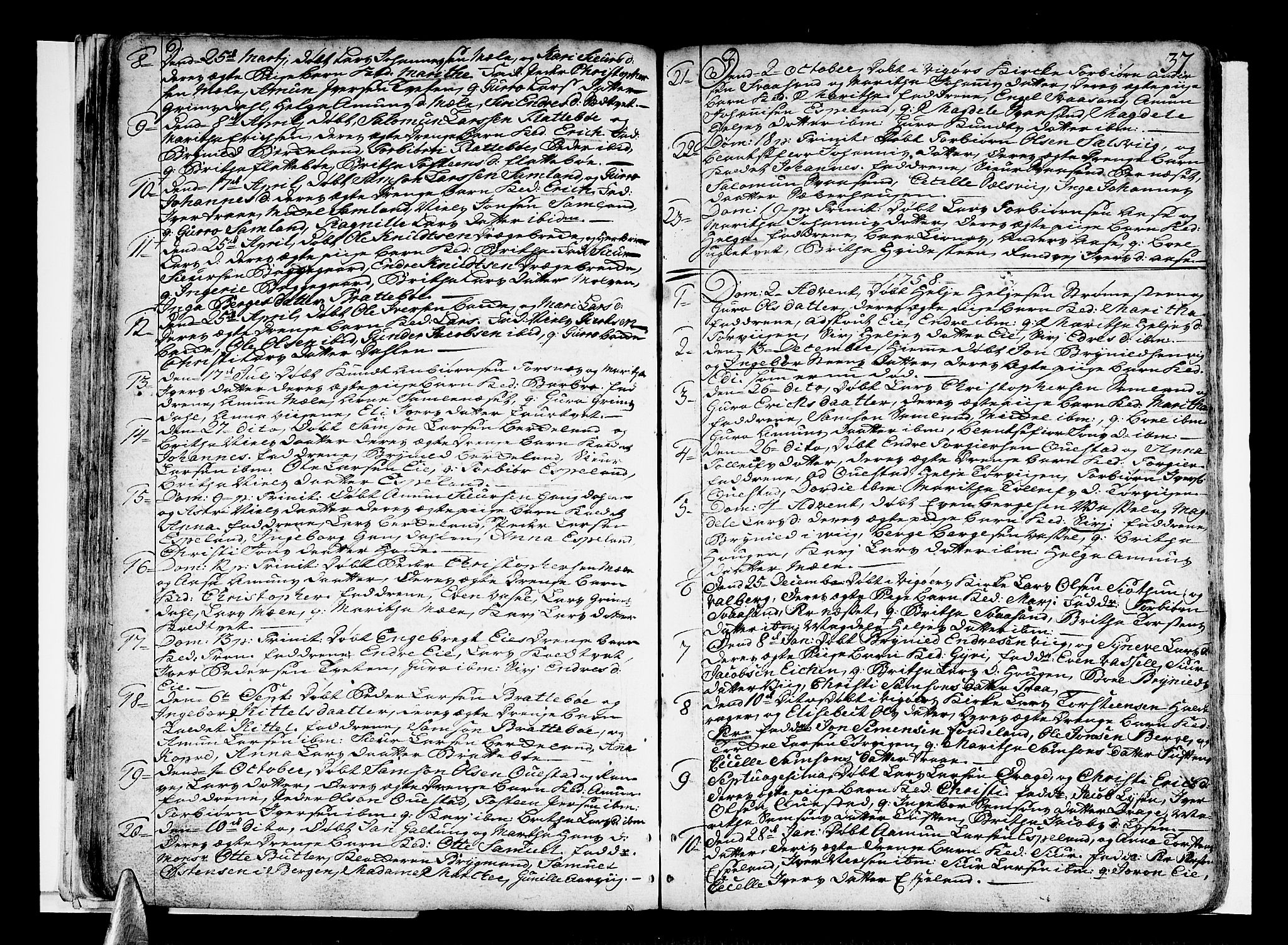 Strandebarm sokneprestembete, SAB/A-78401/H/Haa: Ministerialbok nr. A 3 /2, 1751-1787, s. 37