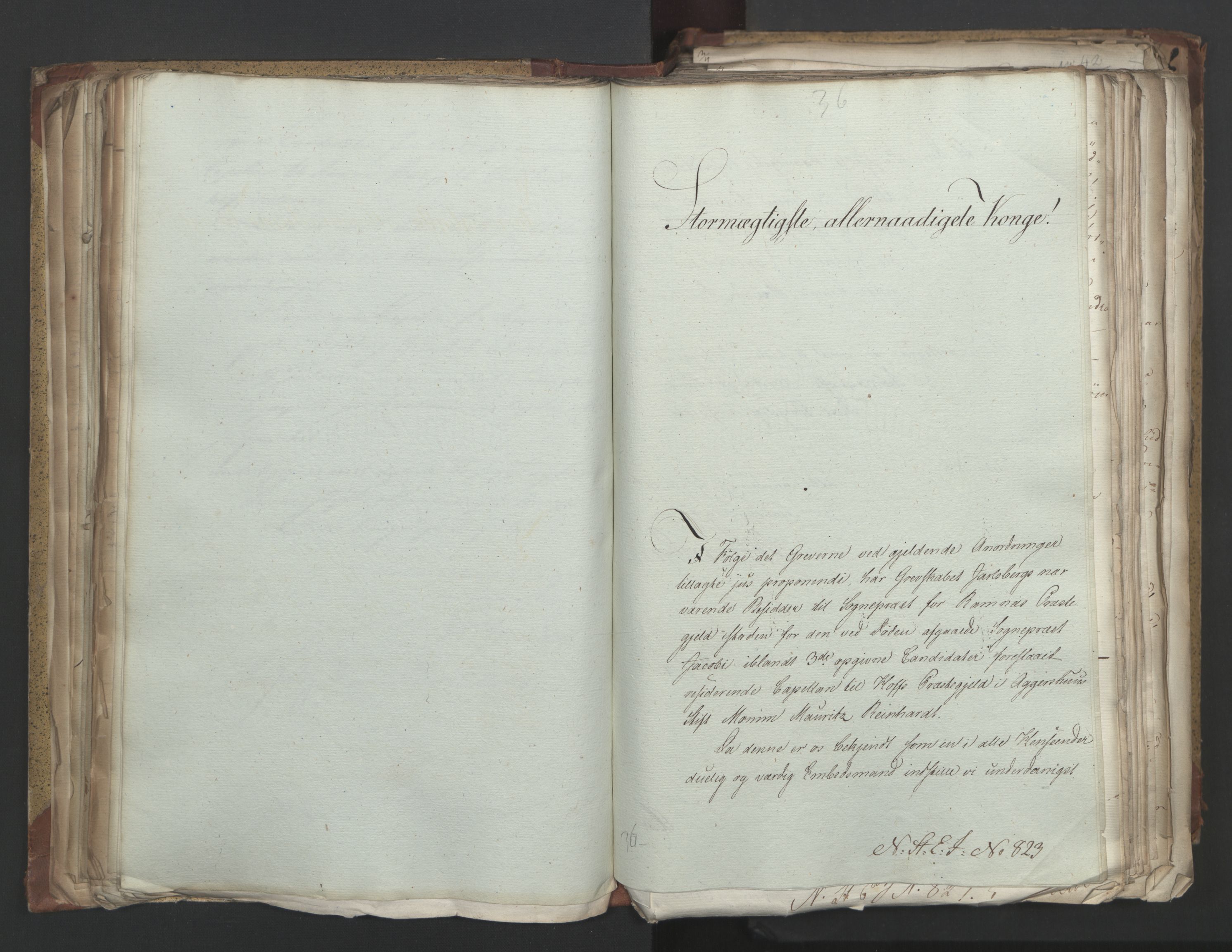 Statsrådsavdelingen i Stockholm, AV/RA-S-1003/D/Da/L0004: Regjeringsinnstillinger nr. 788-999, 1815, s. 96