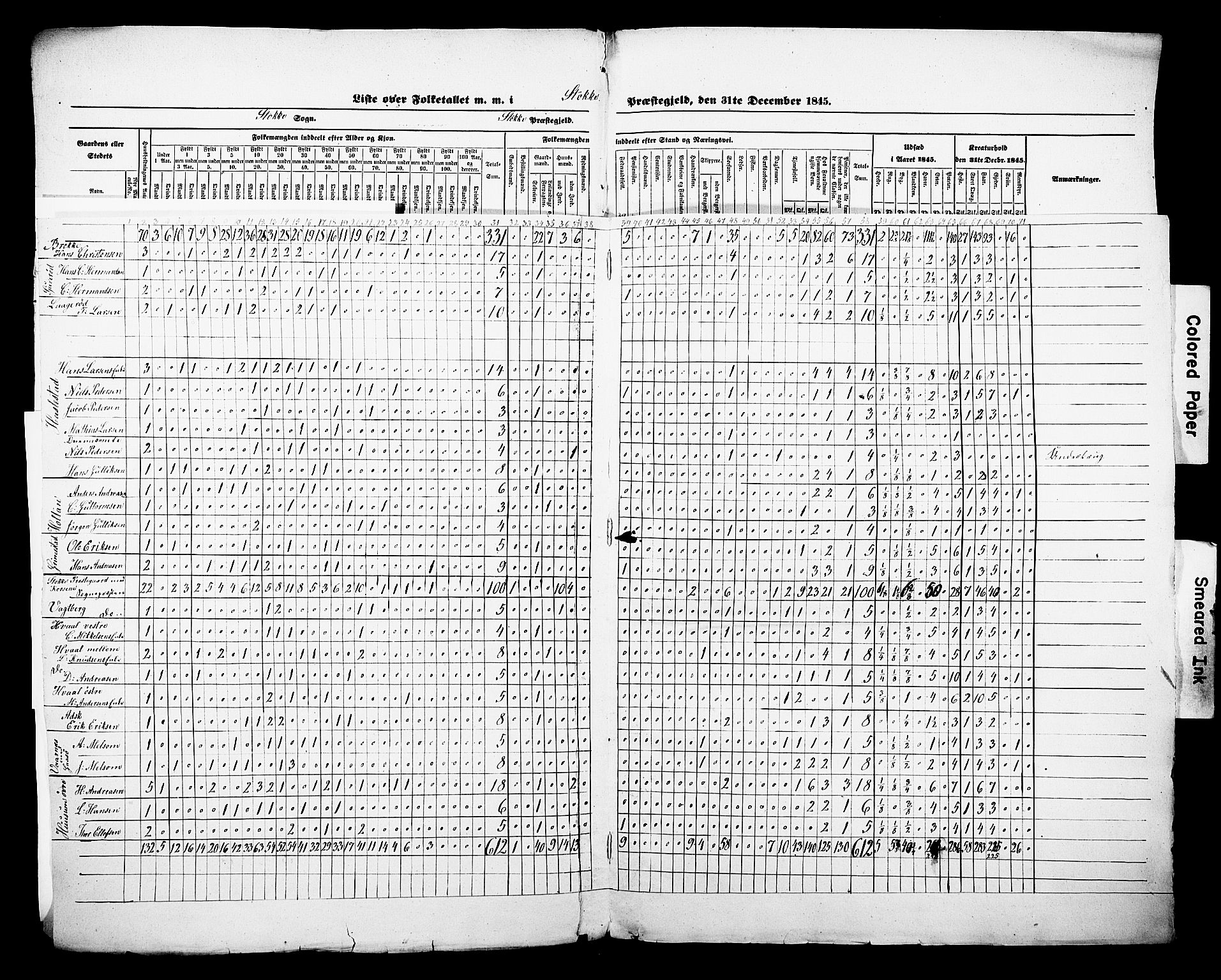 , Folketelling 1845 for 0720P Stokke prestegjeld, 1845, s. 4