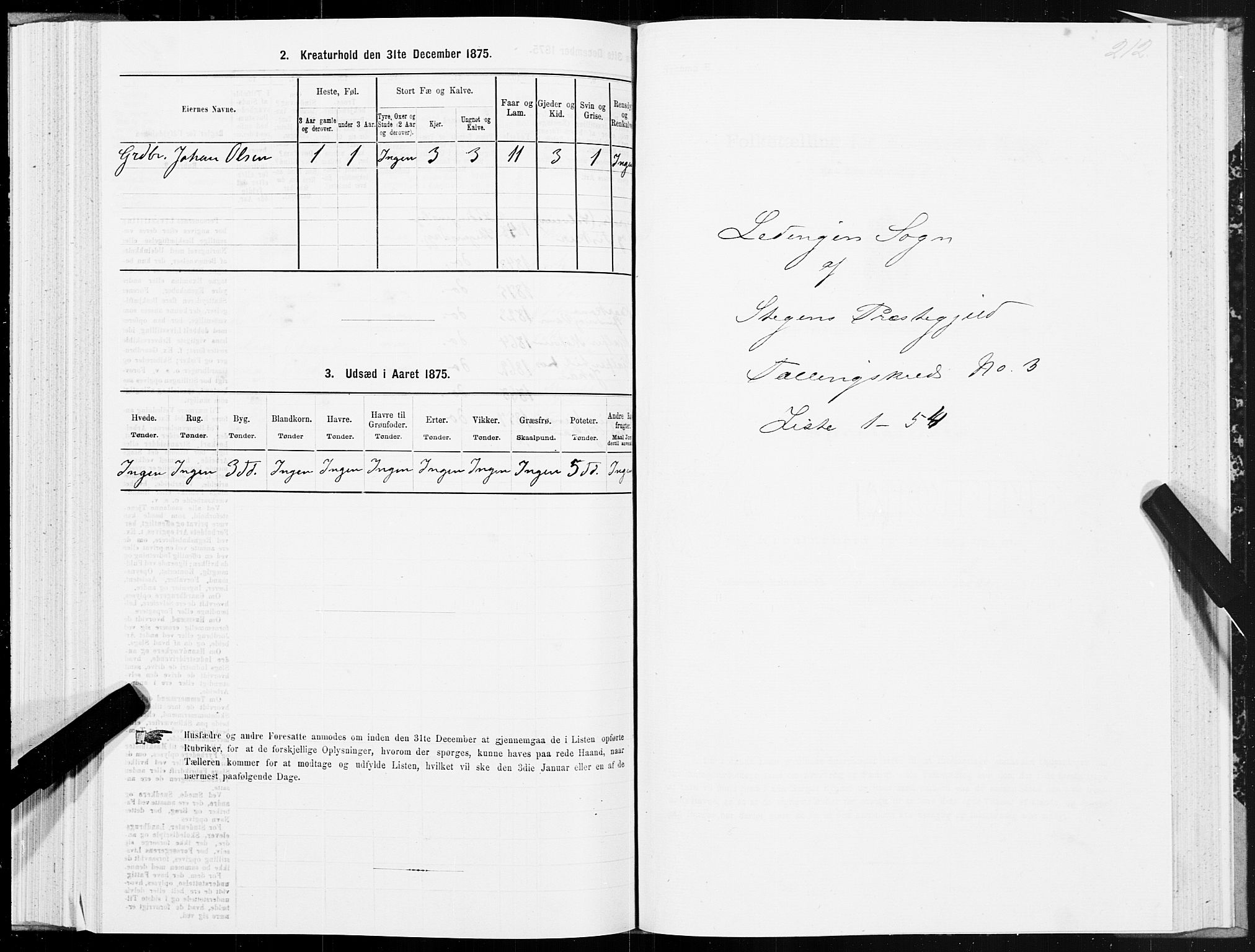 SAT, Folketelling 1875 for 1848P Steigen prestegjeld, 1875, s. 1212