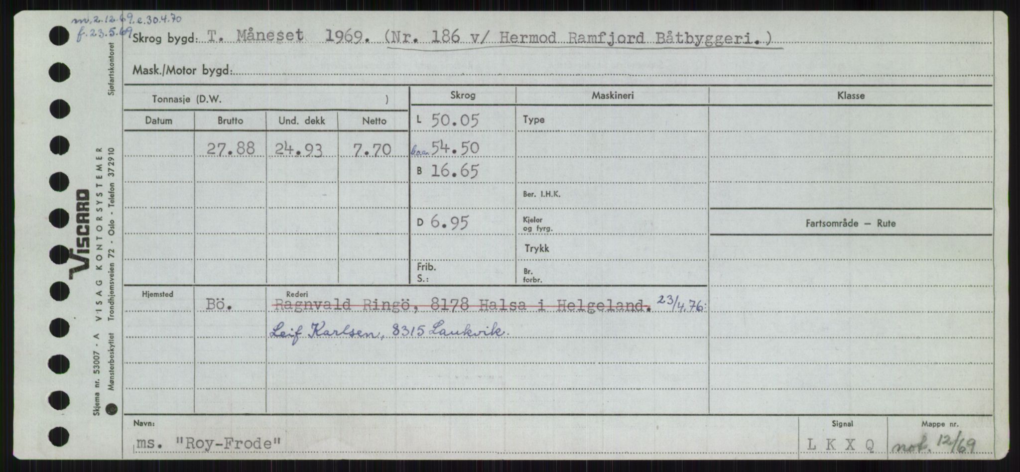 Sjøfartsdirektoratet med forløpere, Skipsmålingen, RA/S-1627/H/Ha/L0004/0002: Fartøy, Mas-R / Fartøy, Odin-R, s. 871