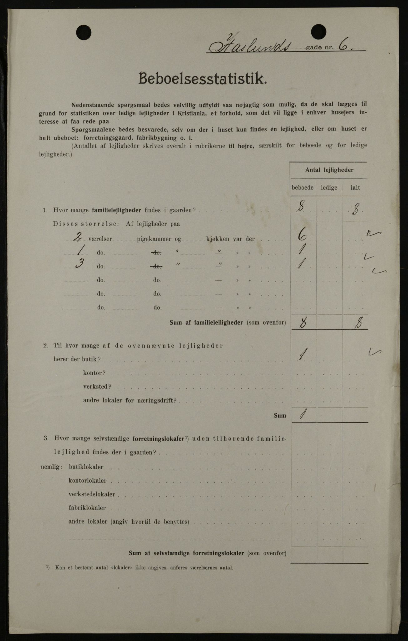 OBA, Kommunal folketelling 1.2.1908 for Kristiania kjøpstad, 1908, s. 24193