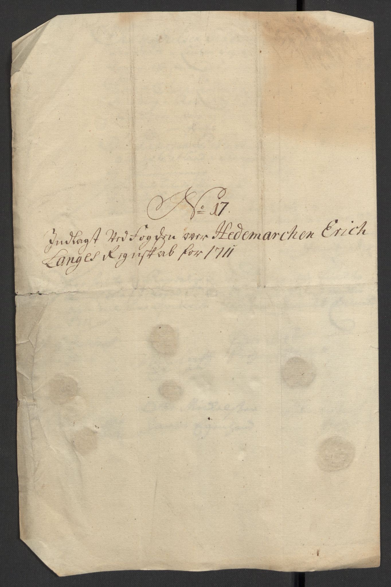 Rentekammeret inntil 1814, Reviderte regnskaper, Fogderegnskap, RA/EA-4092/R16/L1048: Fogderegnskap Hedmark, 1711, s. 74
