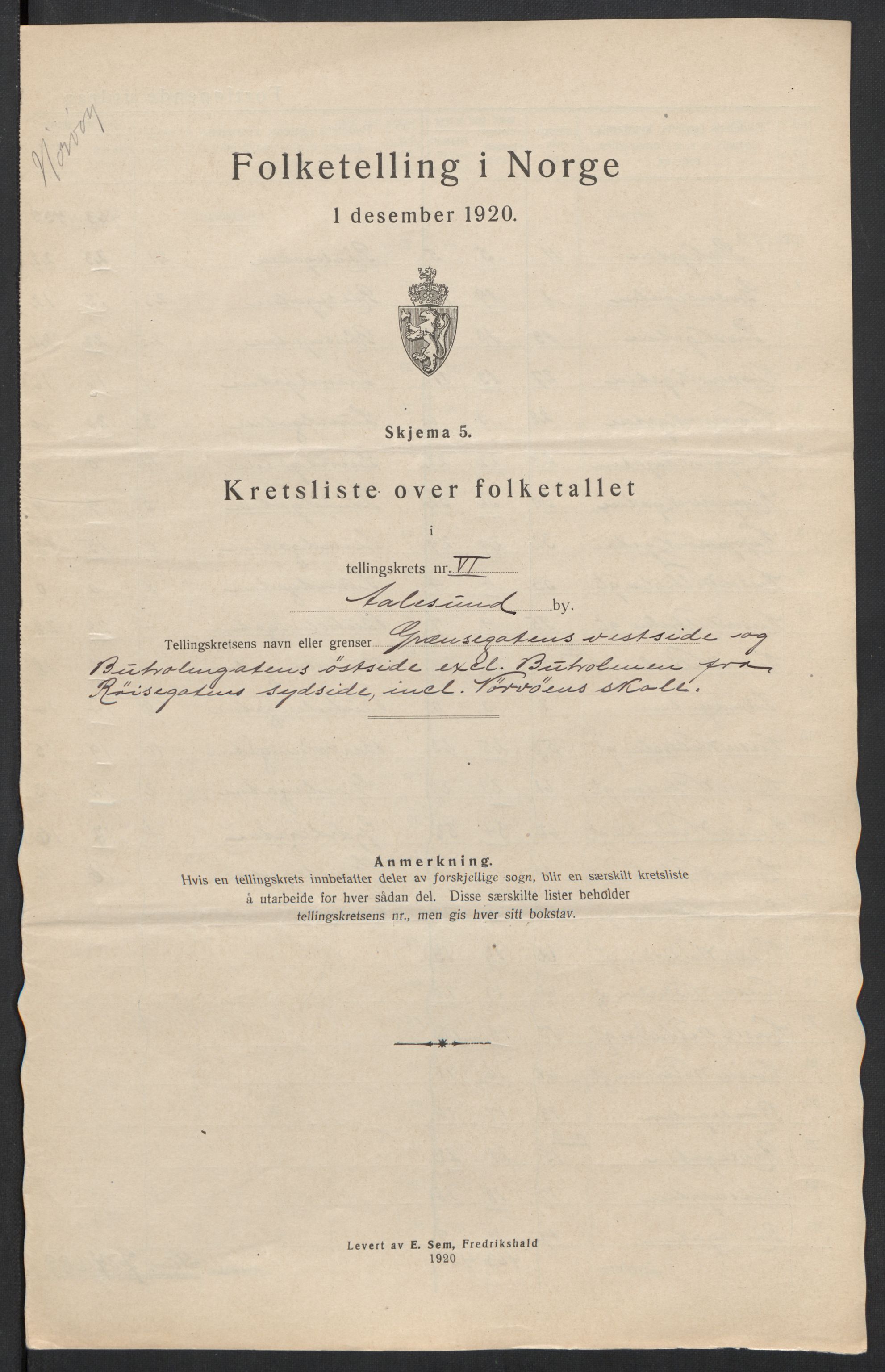 SAT, Folketelling 1920 for 1501 Ålesund kjøpstad, 1920, s. 21